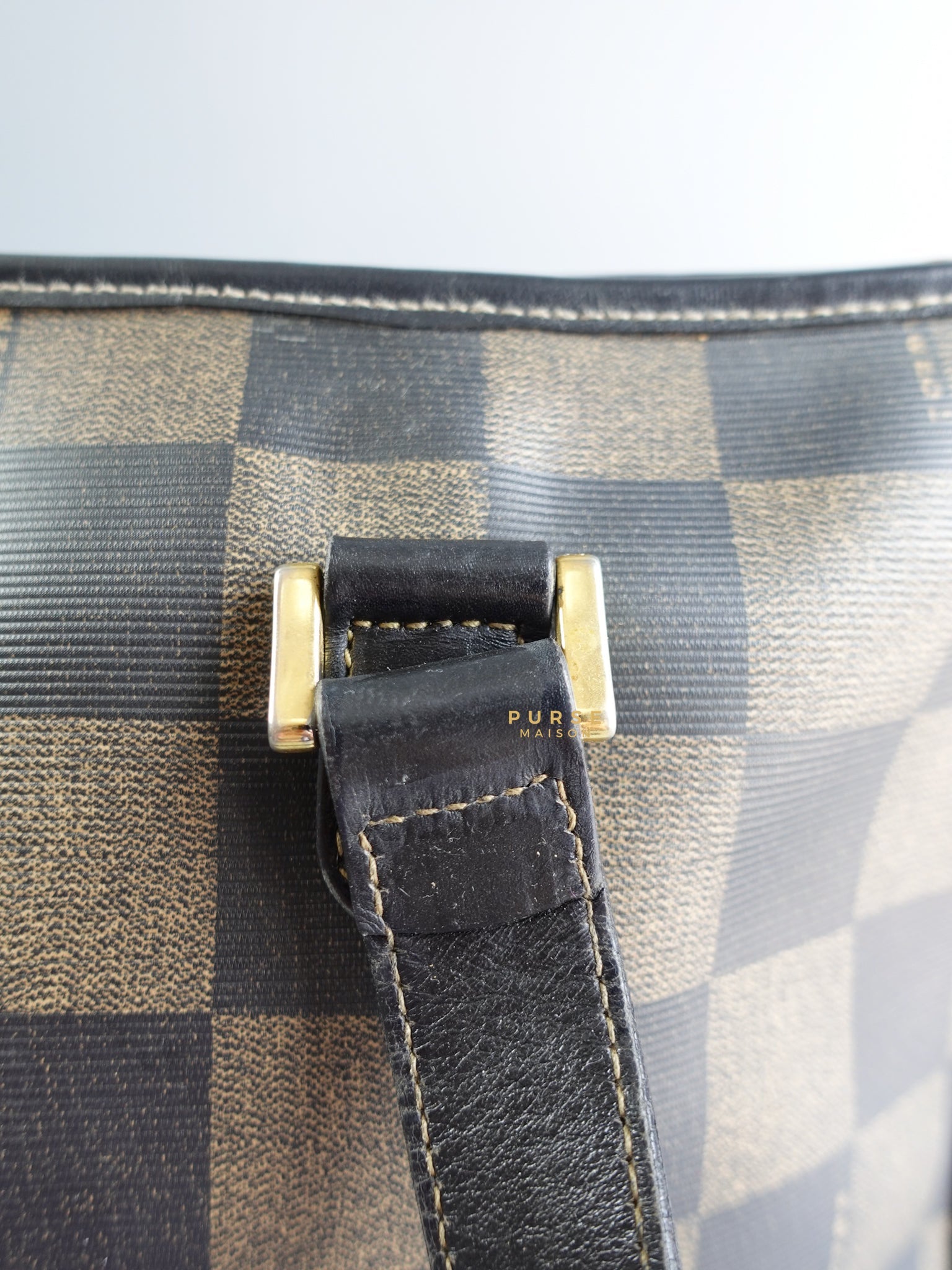 Vintage Checkerboard Large Tote Bag | Purse Maison Luxury Bags Shop