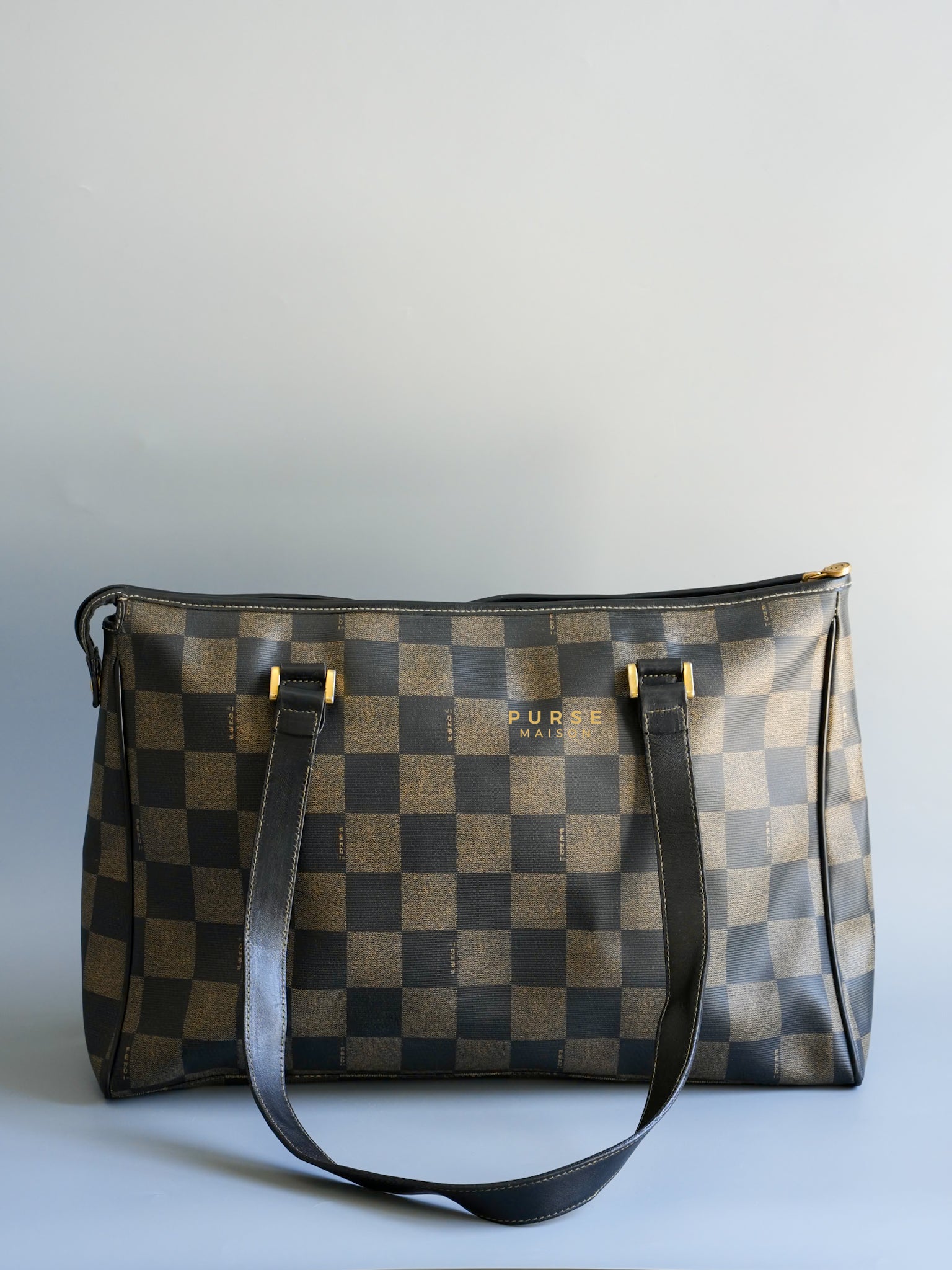 Vintage Checkerboard Large Tote Bag | Purse Maison Luxury Bags Shop