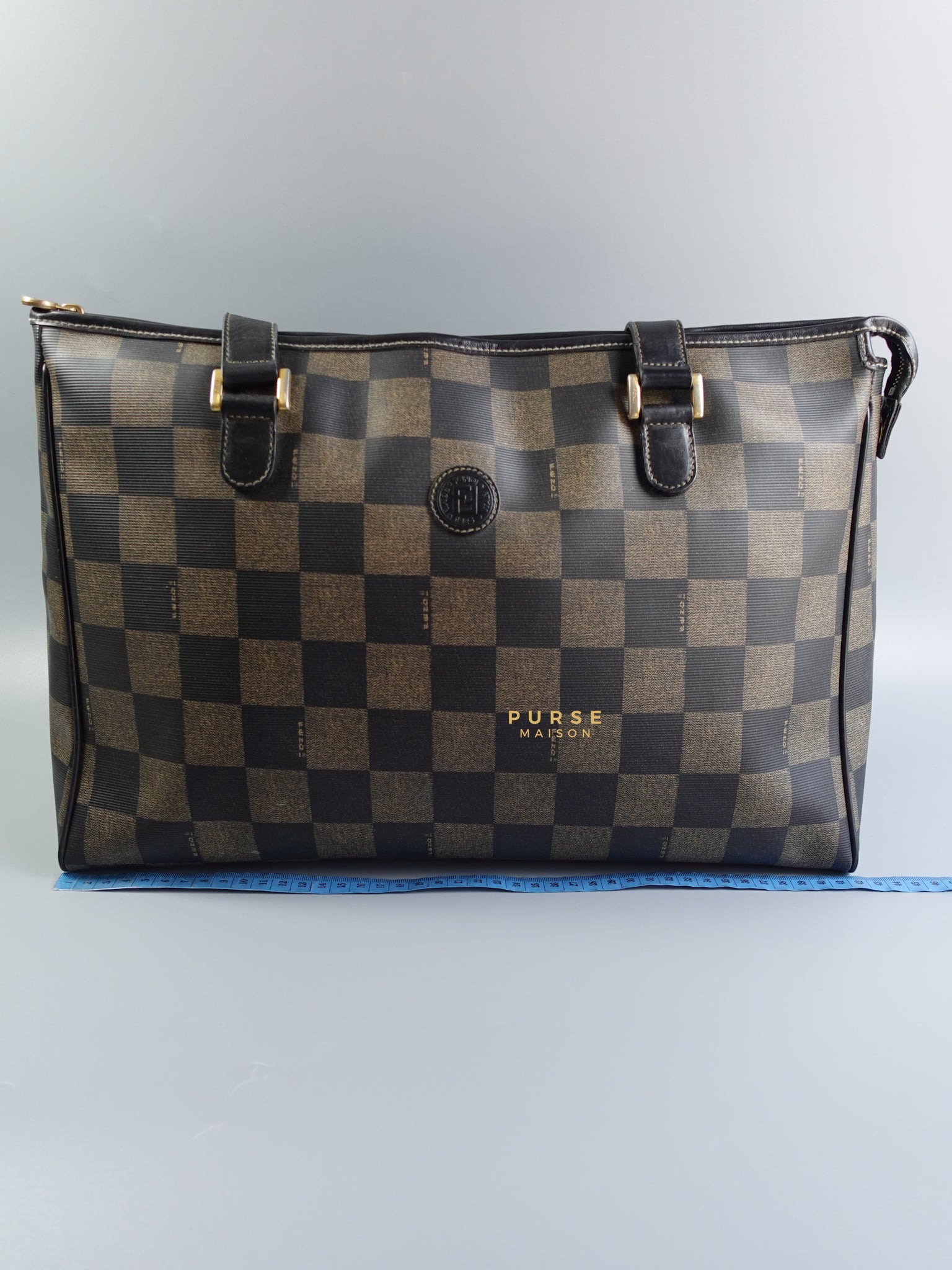 Vintage Checkerboard Large Tote Bag | Purse Maison Luxury Bags Shop