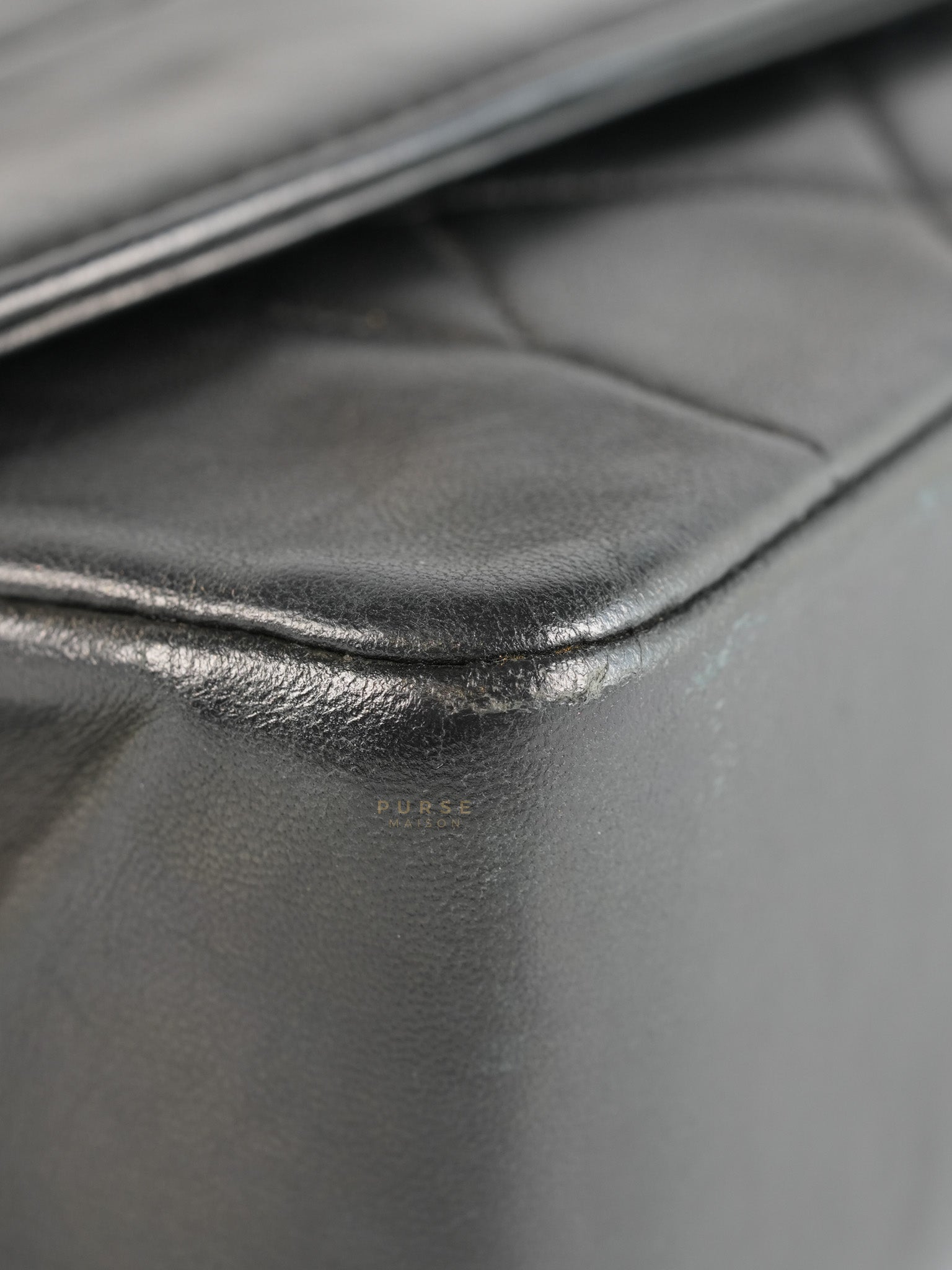 Vintage Diana Classic Single Flap Medium Black Quilted Lambskin Gold Hardware (Series 2) | Purse Maison Luxury Bags Shop