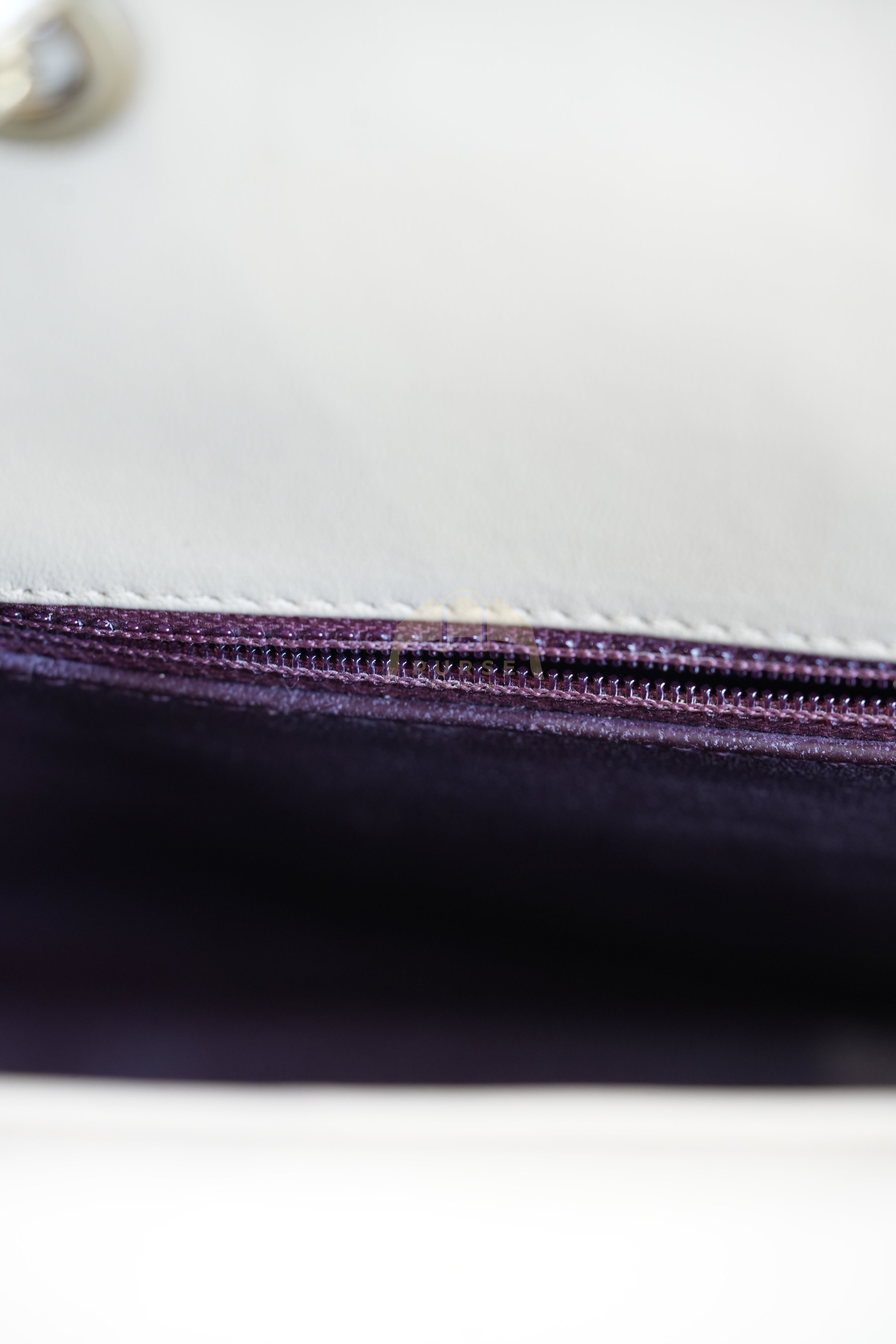 Vintage Diana Medium in Beige Calfskin Leather and Gold Hardware Series 20 | Purse Maison Luxury Bags Shop