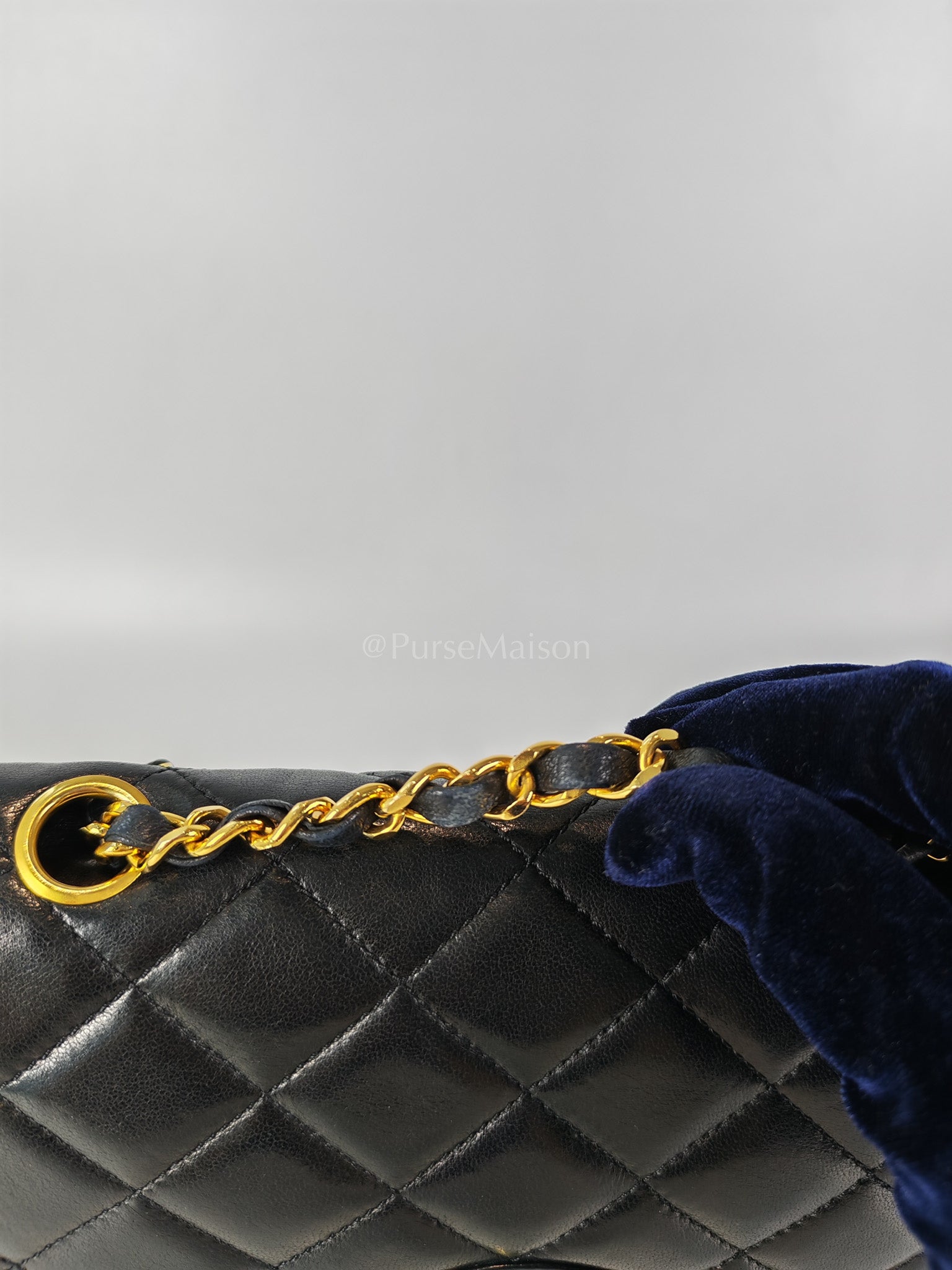 Vintage Double Flap in Black Quilted Lambskin Leather & Mixed Hardware Series 1 | Purse Maison Luxury Bags Shop