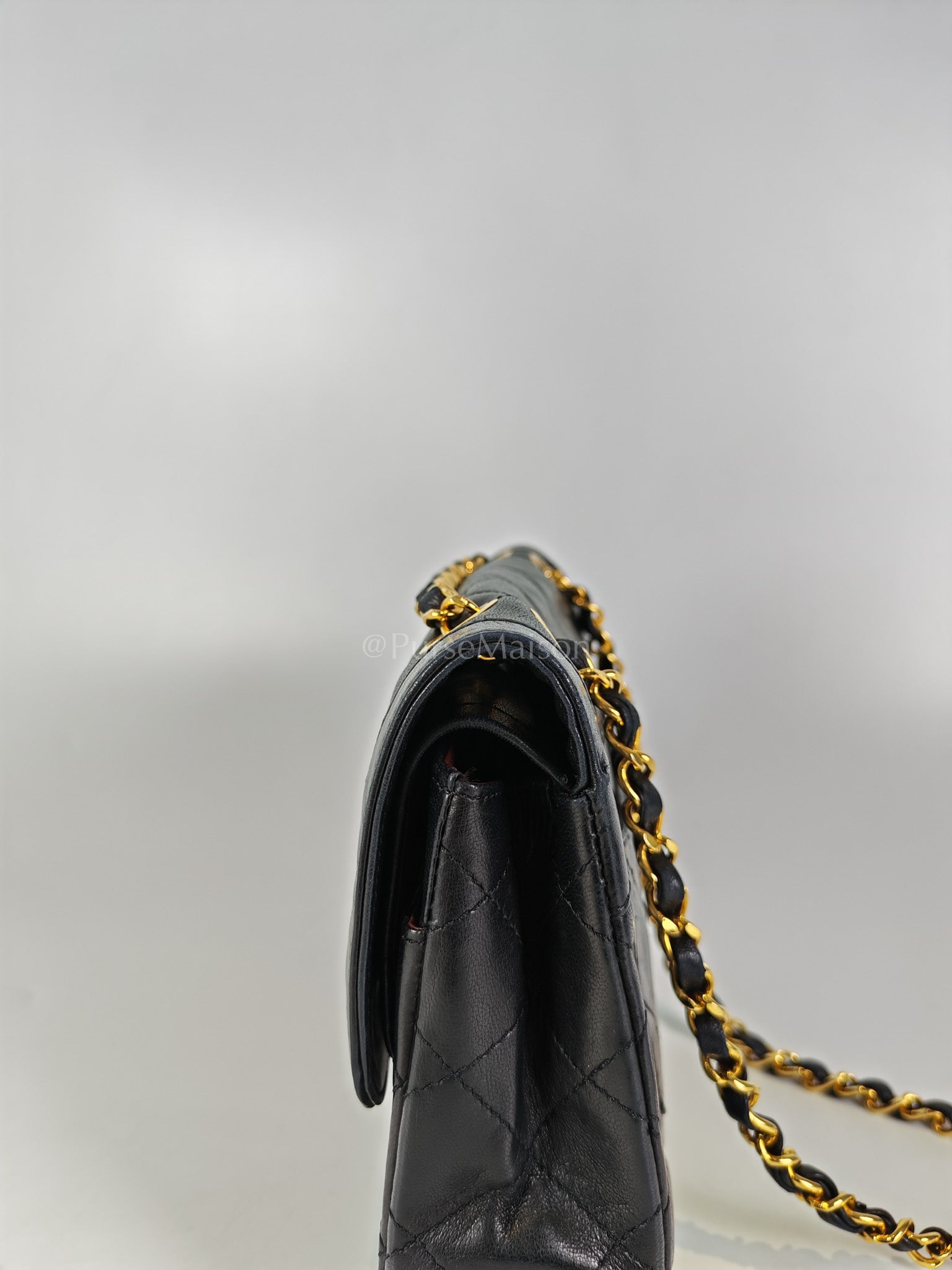 Vintage Double Flap in Black Quilted Lambskin Leather & Mixed Hardware Series 1 | Purse Maison Luxury Bags Shop