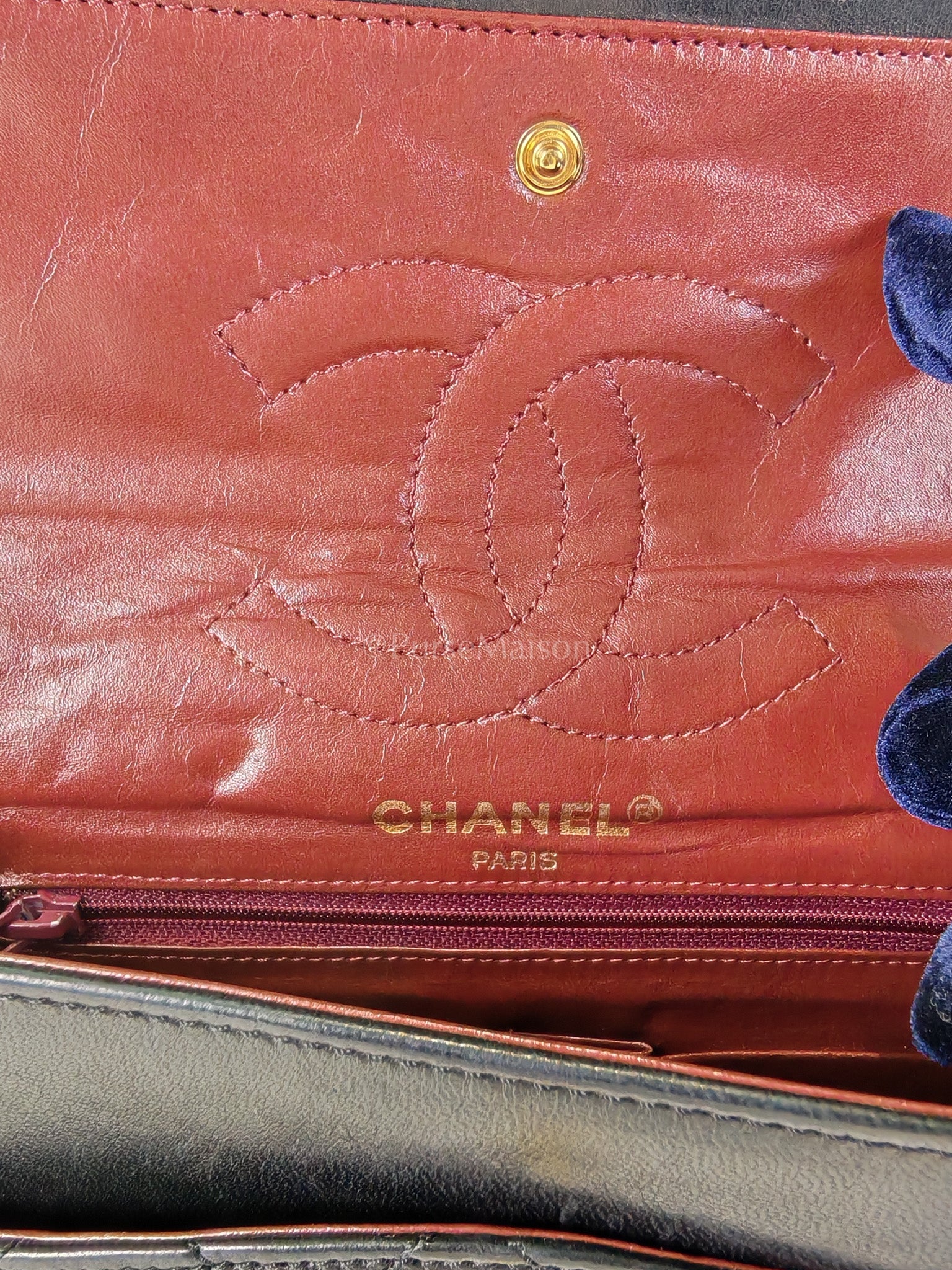 Vintage Double Flap in Black Quilted Lambskin Leather & Mixed Hardware Series 1 | Purse Maison Luxury Bags Shop