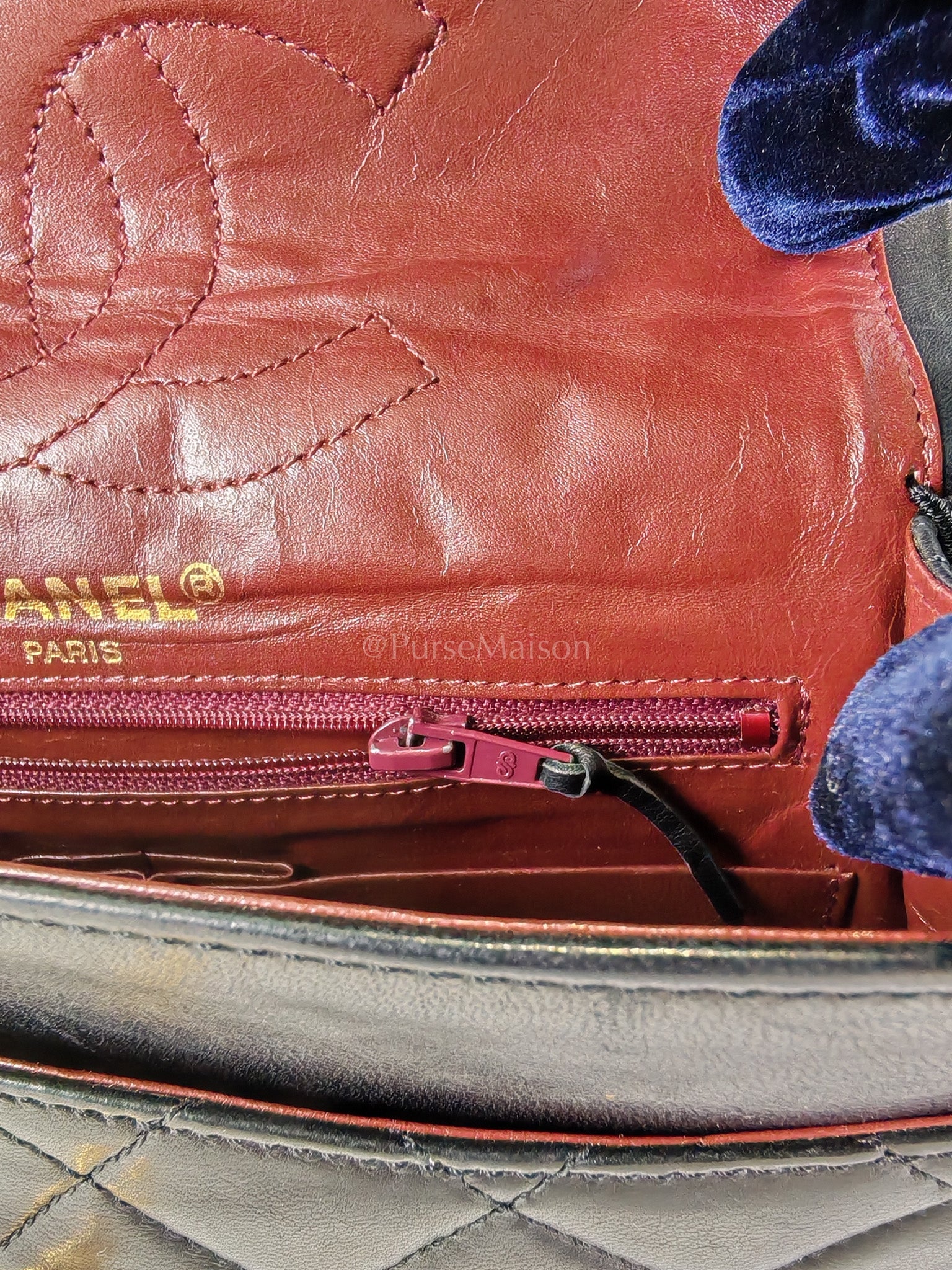 Vintage Double Flap in Black Quilted Lambskin Leather & Mixed Hardware Series 1 | Purse Maison Luxury Bags Shop