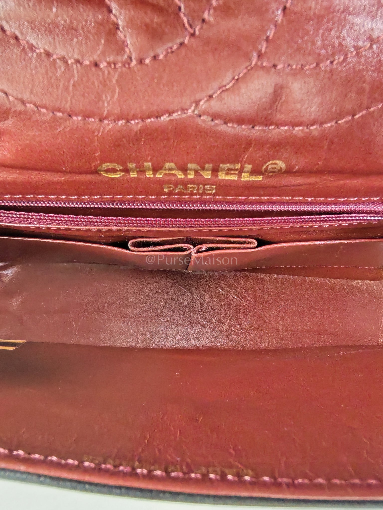 Vintage Double Flap in Black Quilted Lambskin Leather & Mixed Hardware Series 1 | Purse Maison Luxury Bags Shop