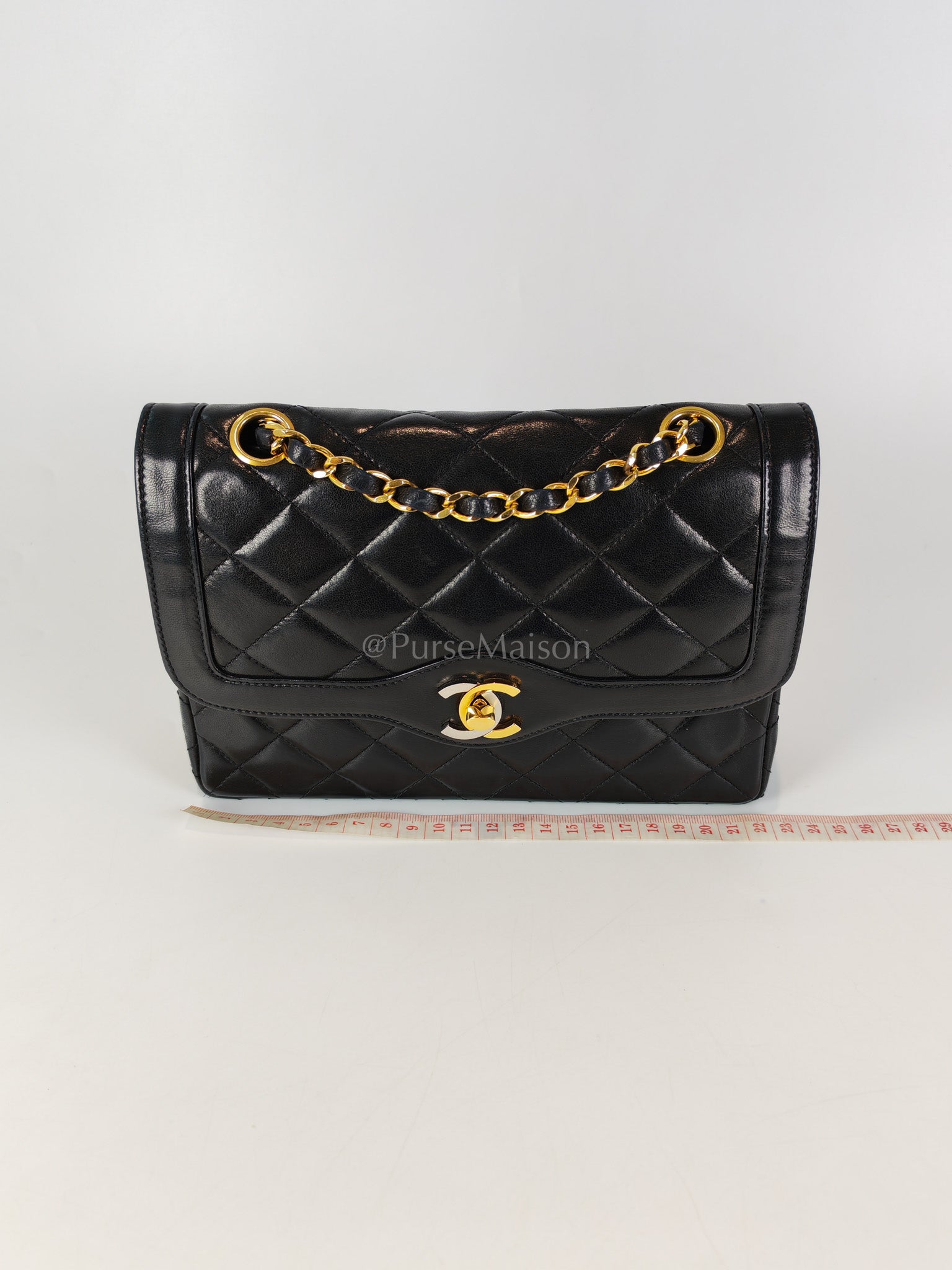 Vintage Double Flap in Black Quilted Lambskin Leather & Mixed Hardware Series 1 | Purse Maison Luxury Bags Shop