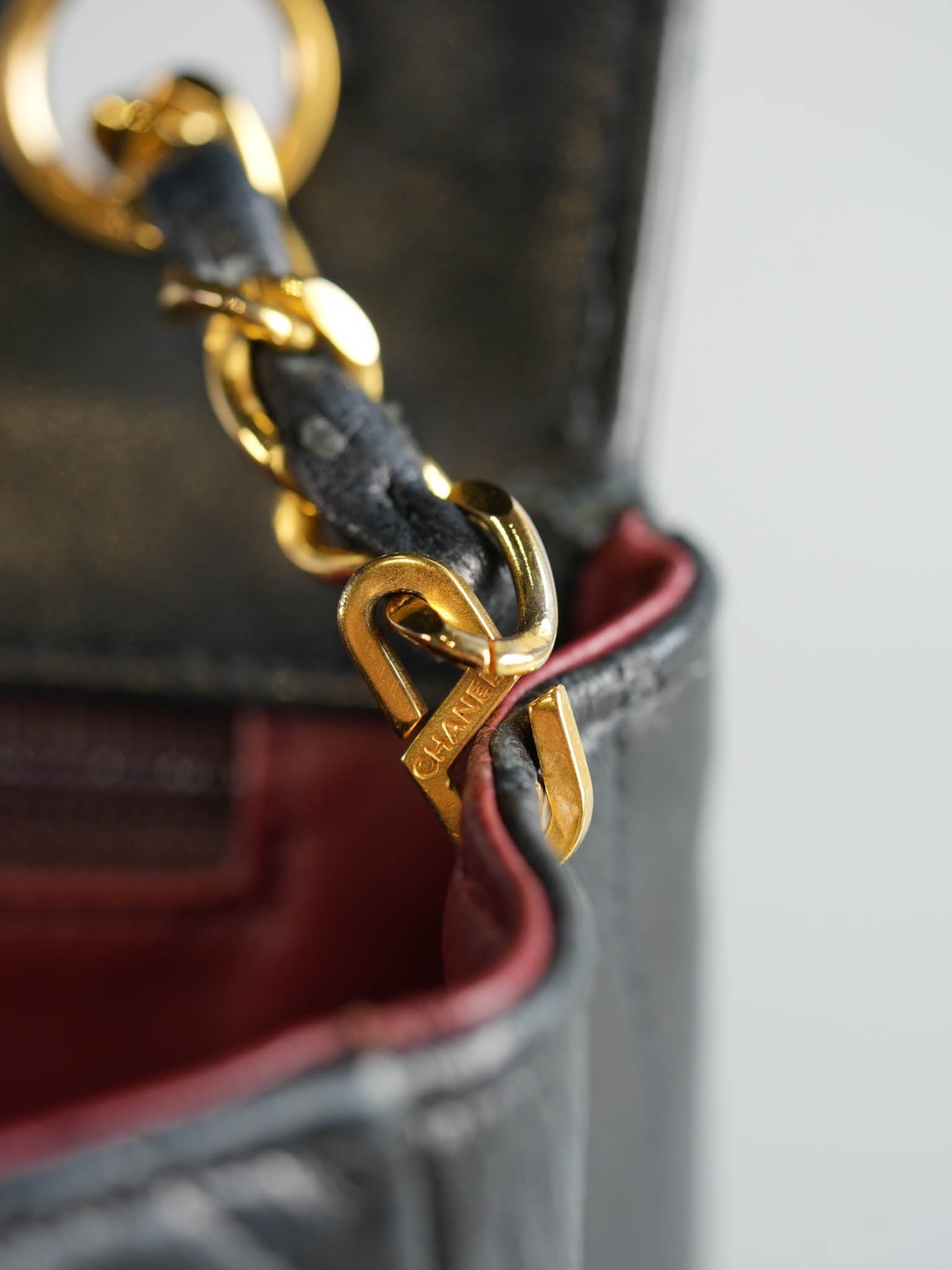 Vintage Half Moon 24K Gold Hardware in Lambskin Leather Series 0 | Purse Maison Luxury Bags Shop