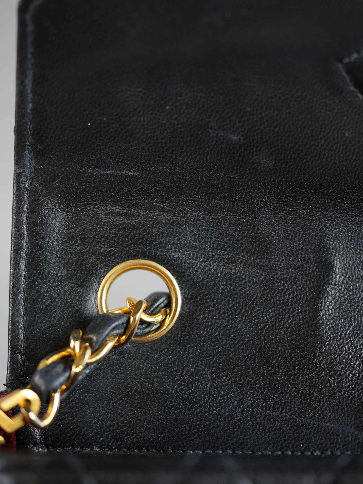 Vintage Half Moon 24K Gold Hardware in Lambskin Leather Series 0 | Purse Maison Luxury Bags Shop