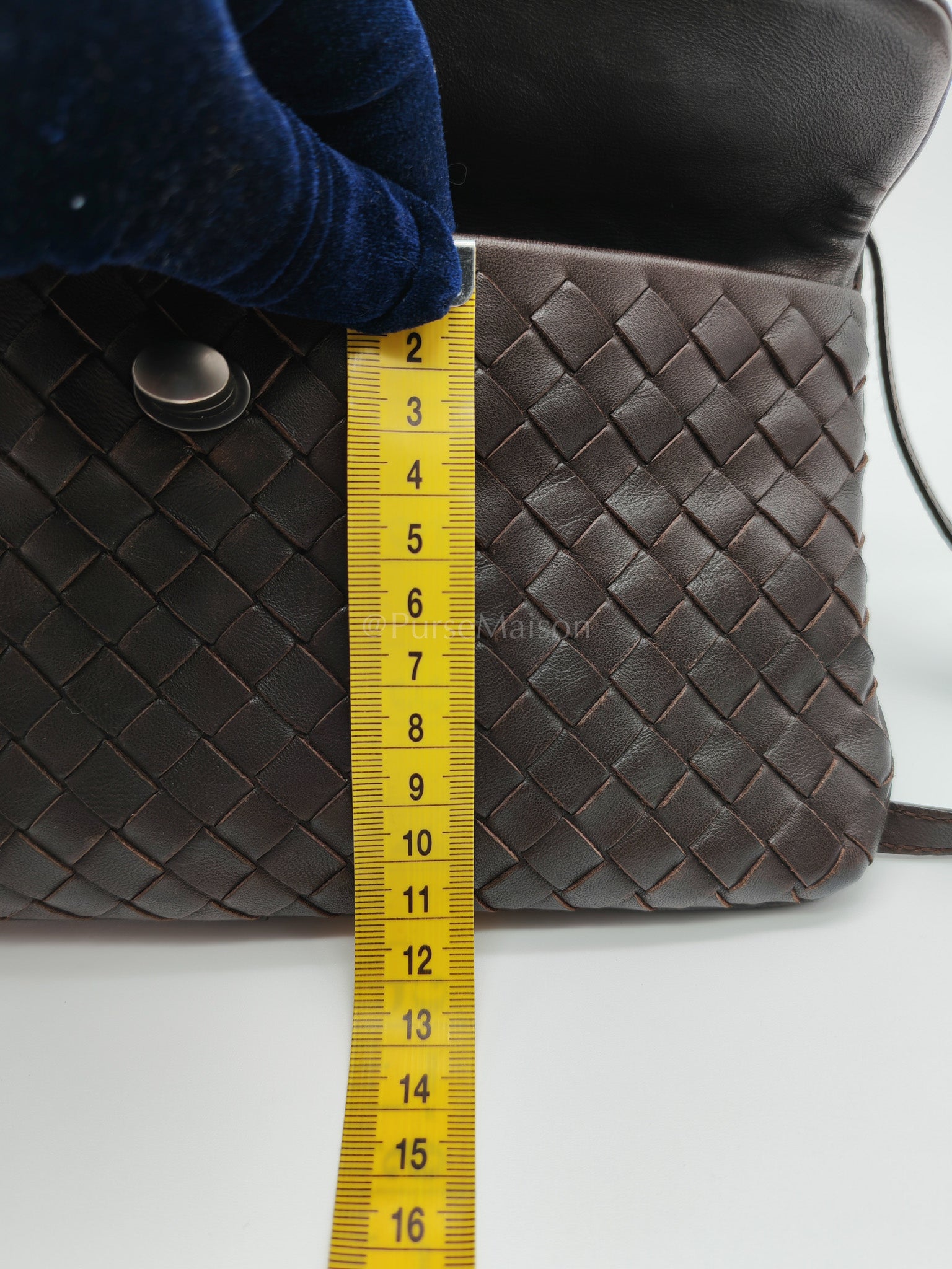 Vintage Intrecciatio Fondant/Dark Brown Nappa Leather Sling Bag | Purse Maison Luxury Bags Shop