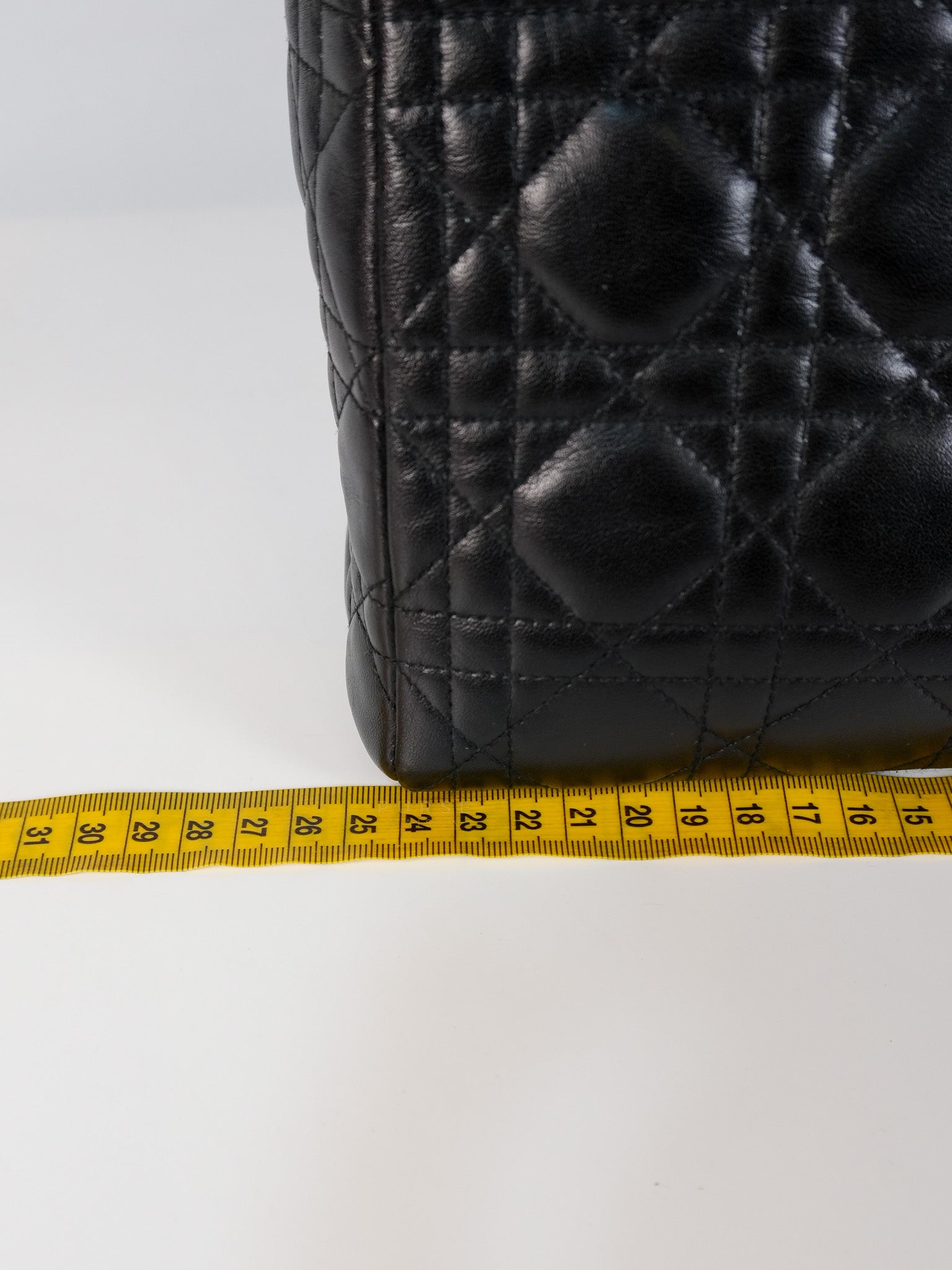 Vintage Lady Dior Medium in Black Quilted Cannage Leather | Purse Maison Luxury Bags Shop