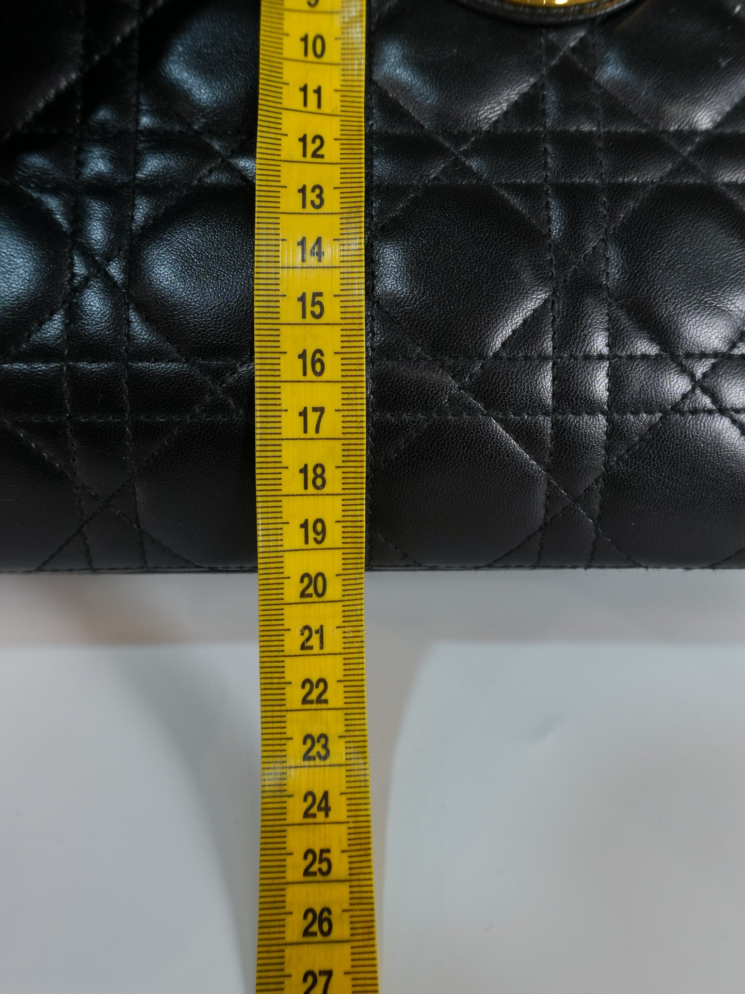 Vintage Lady Dior Medium in Black Quilted Cannage Leather | Purse Maison Luxury Bags Shop