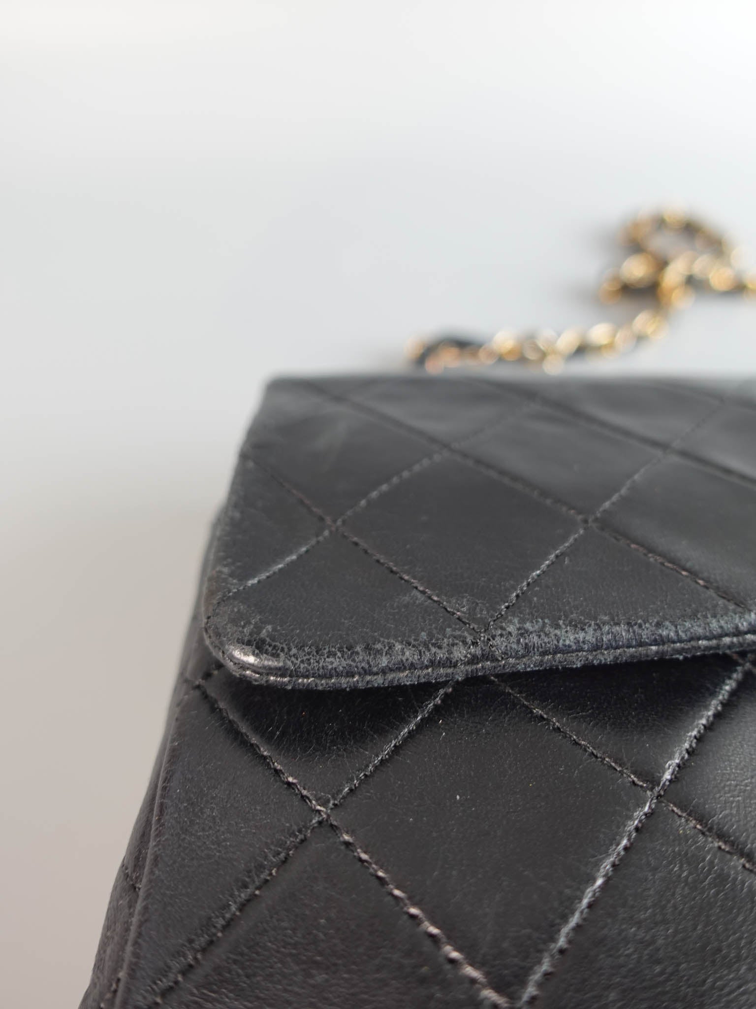 Vintage Small Classic Double Flap in Quilted Lambskin and Gold Hardware Series 1 | Purse Maison Luxury Bags Shop