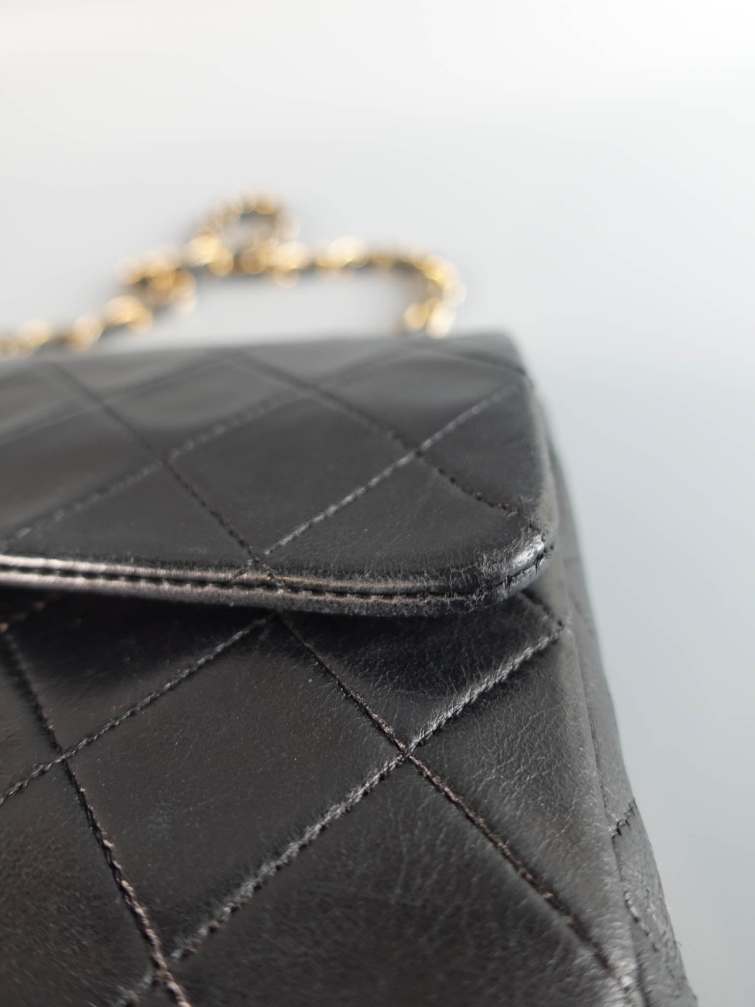 Vintage Small Classic Double Flap in Quilted Lambskin and Gold Hardware Series 1 | Purse Maison Luxury Bags Shop