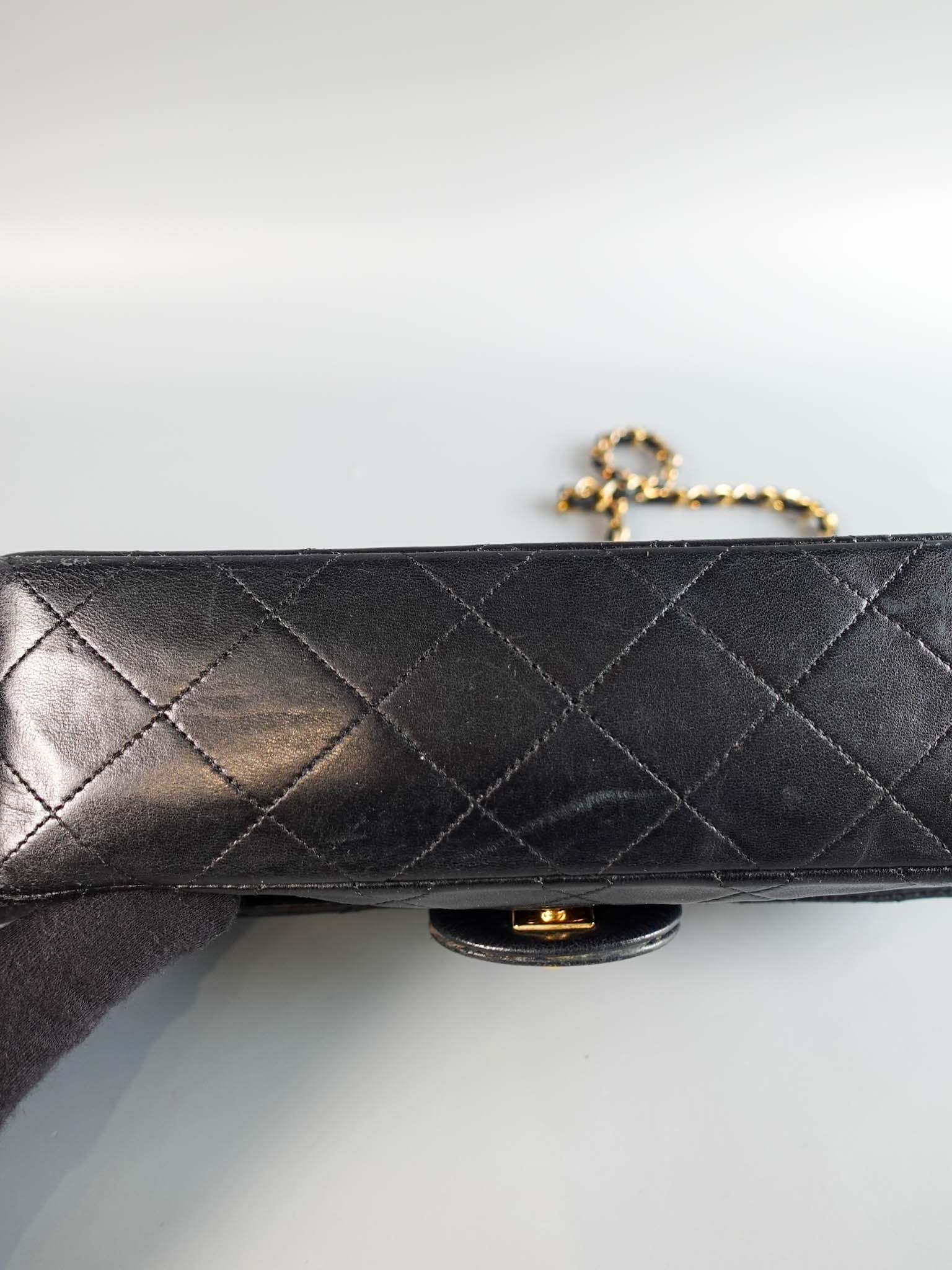 Vintage Small Classic Double Flap in Quilted Lambskin and Gold Hardware Series 1 | Purse Maison Luxury Bags Shop