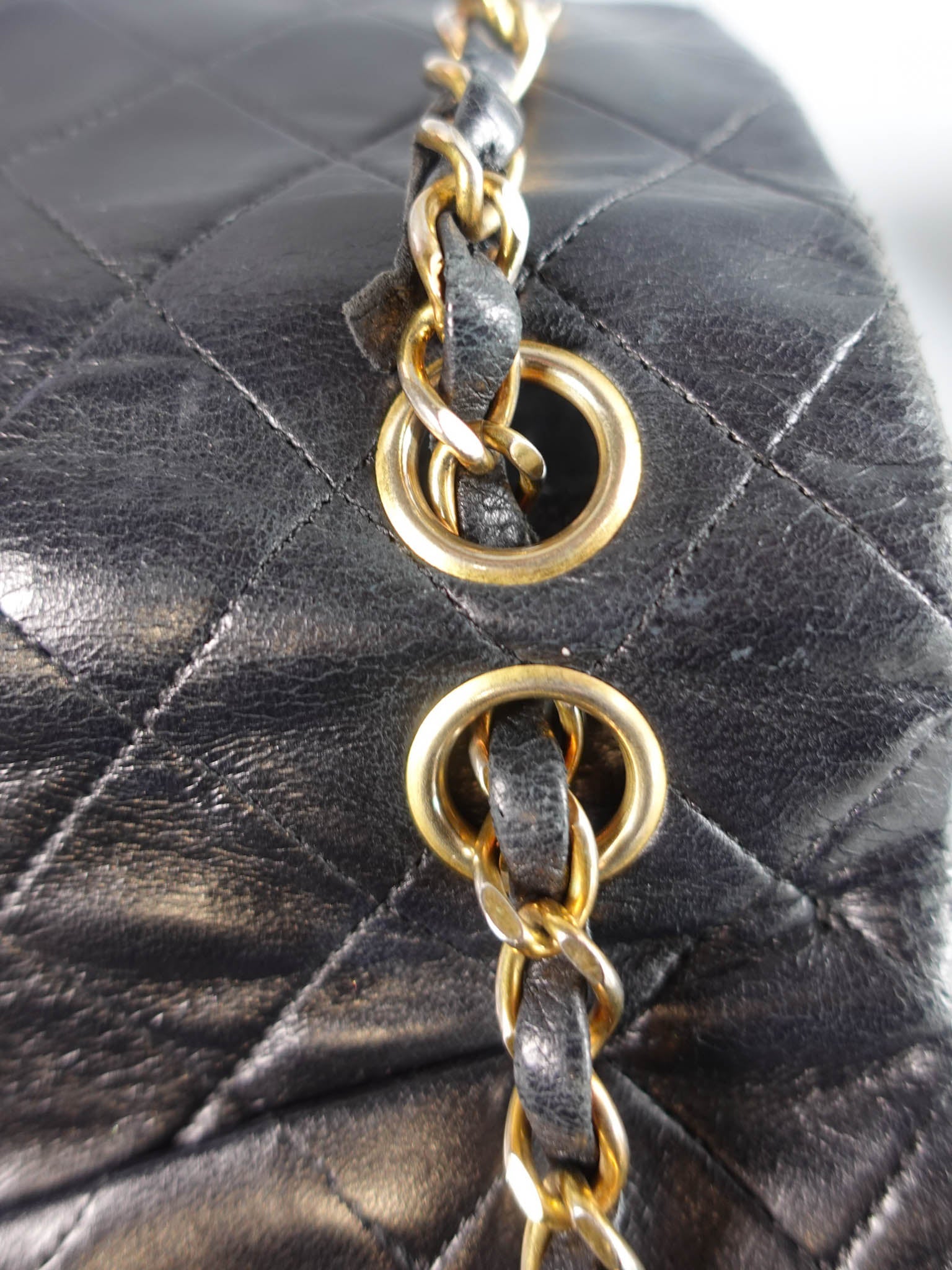 Vintage Small Classic Double Flap in Quilted Lambskin and Gold Hardware Series 1 | Purse Maison Luxury Bags Shop