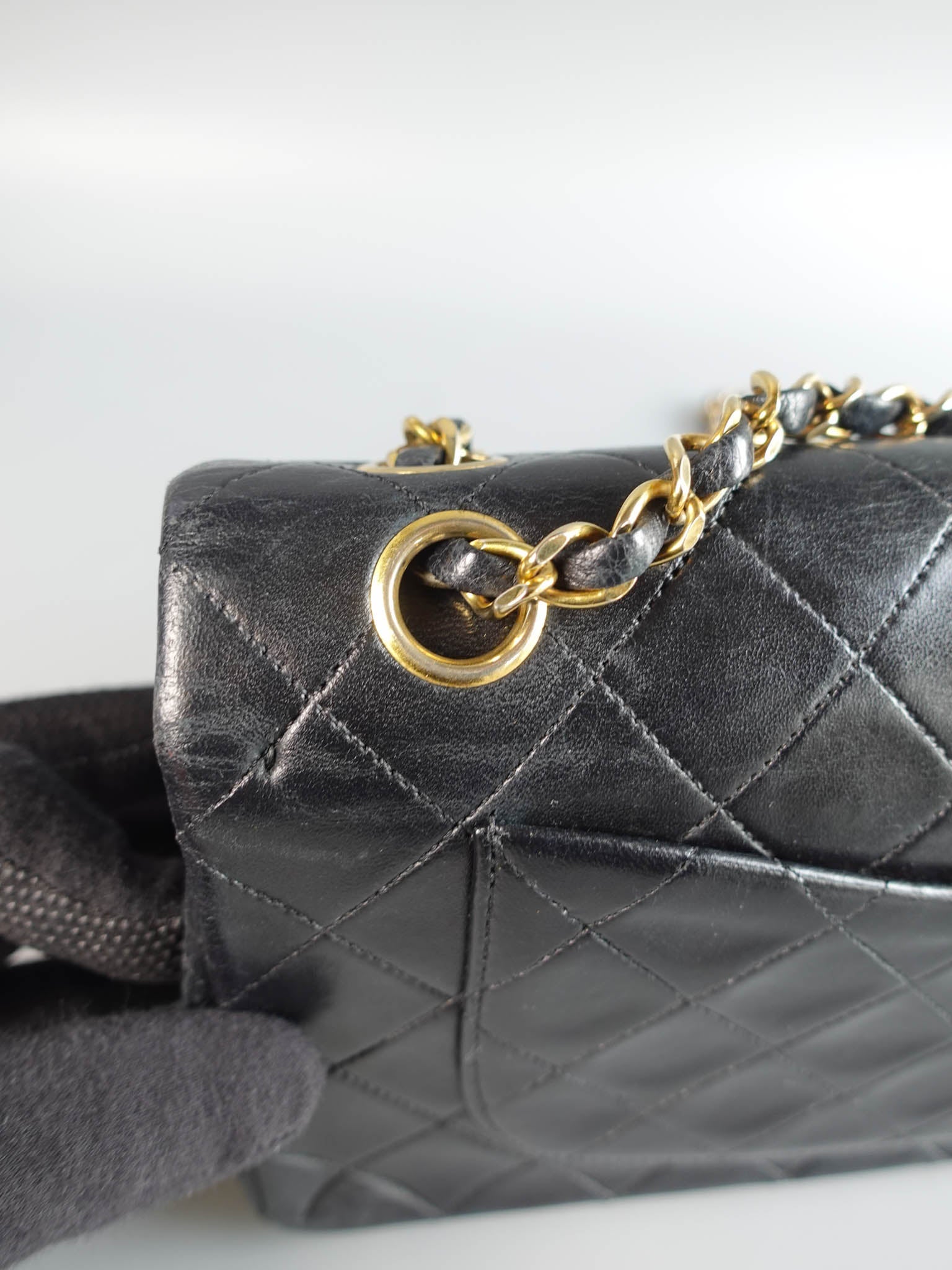 Vintage Small Classic Double Flap in Quilted Lambskin and Gold Hardware Series 1 | Purse Maison Luxury Bags Shop