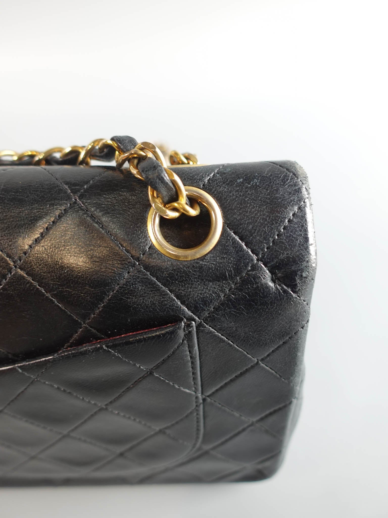 Vintage Small Classic Double Flap in Quilted Lambskin and Gold Hardware Series 1 | Purse Maison Luxury Bags Shop