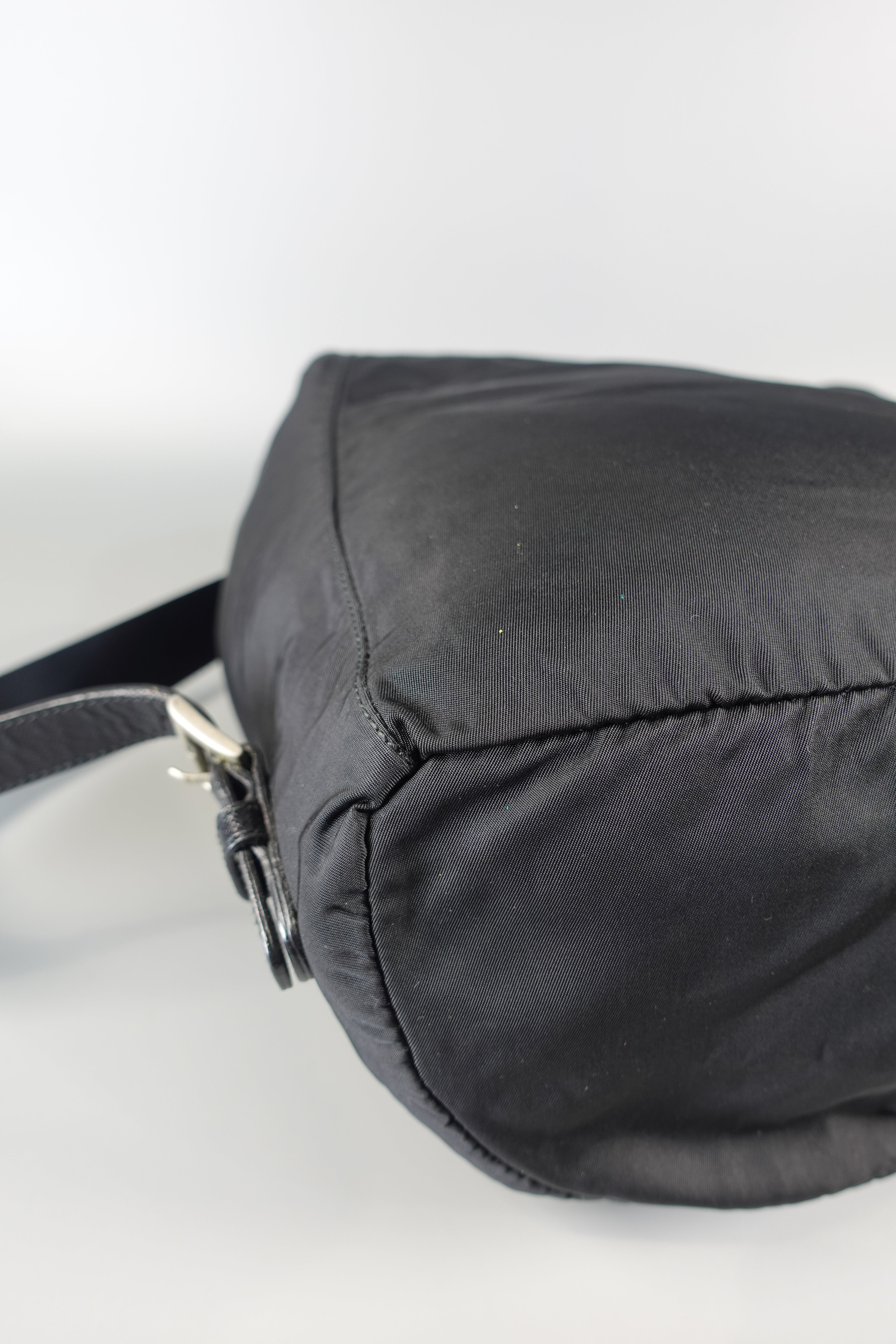 Vintage Tessuto Drawstring Backpack (Black) | Purse Maison Luxury Bags Shop