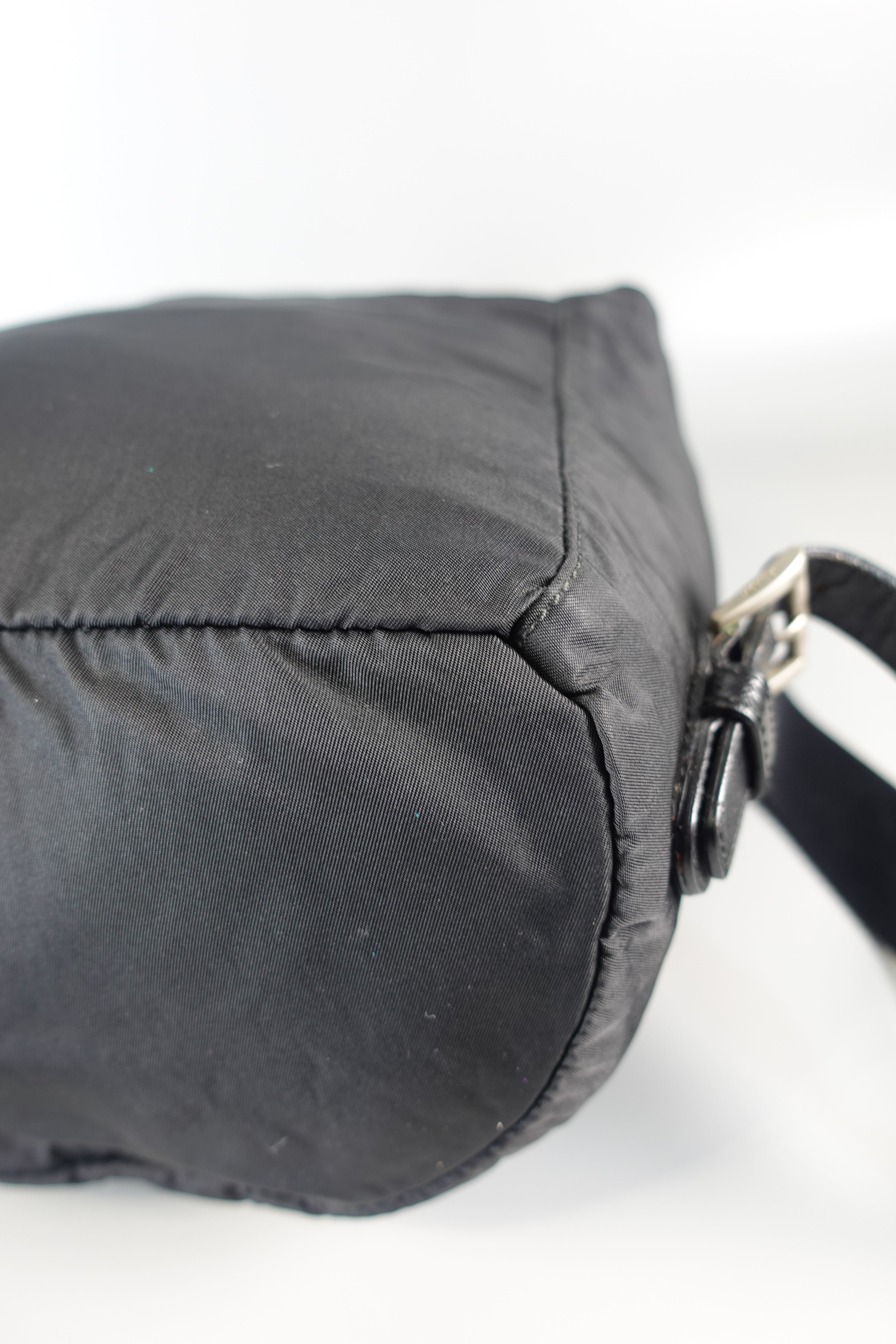 Vintage Tessuto Drawstring Backpack (Black) | Purse Maison Luxury Bags Shop