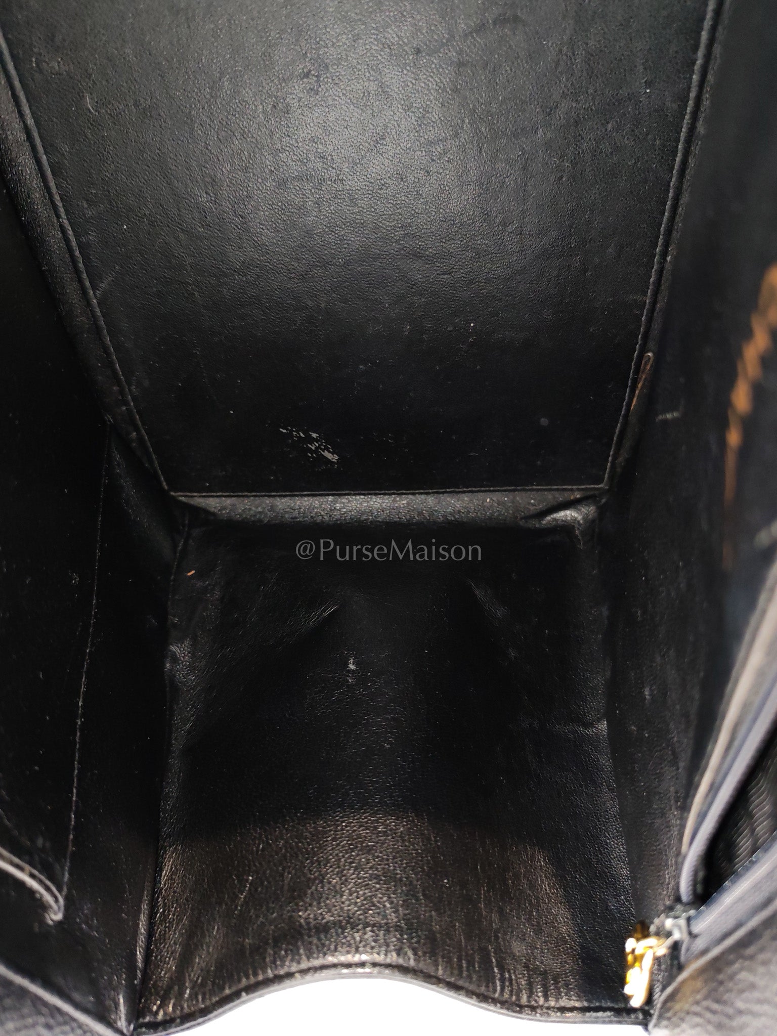 Vintage Tote Bag in Black Quilted Caviar Leather and Gold Hardware Series 4 | Purse Maison Luxury Bags Shop