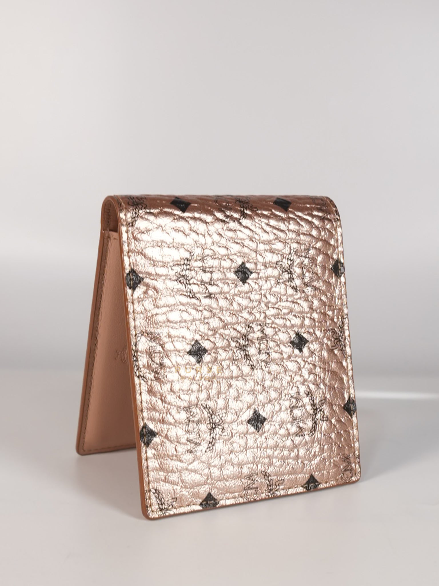 Visetos Bifold Wallet in Champagne Gold | Purse Maison Luxury Bags Shop