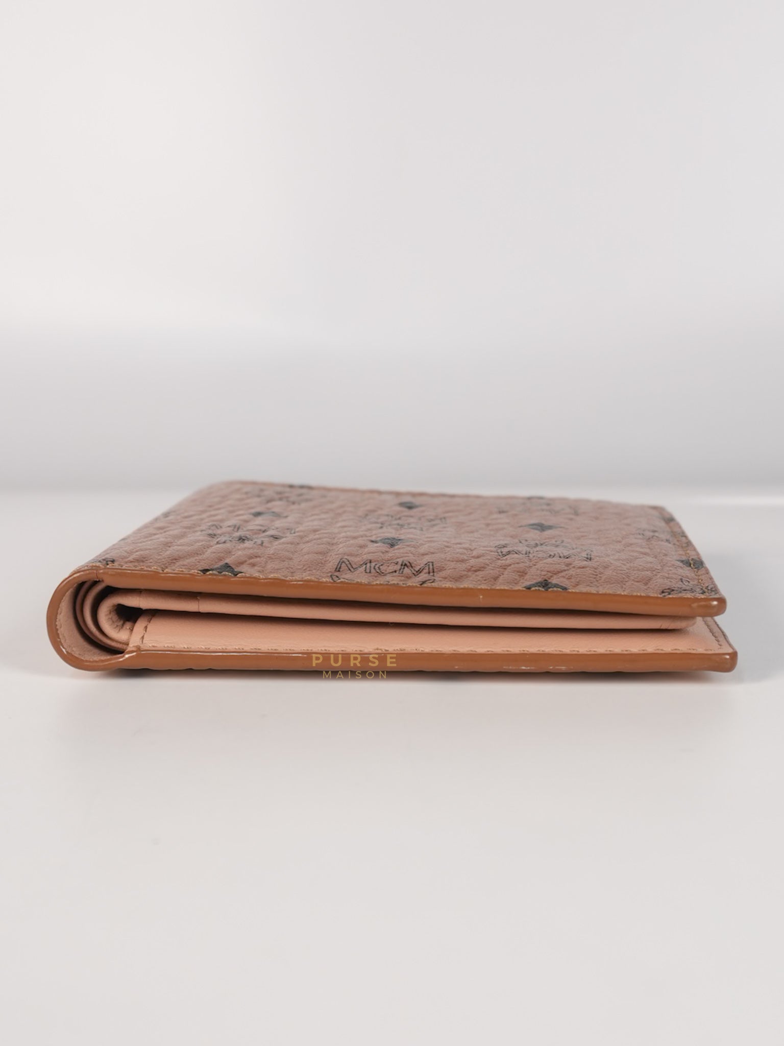 Visetos Bifold Wallet in Champagne Gold | Purse Maison Luxury Bags Shop
