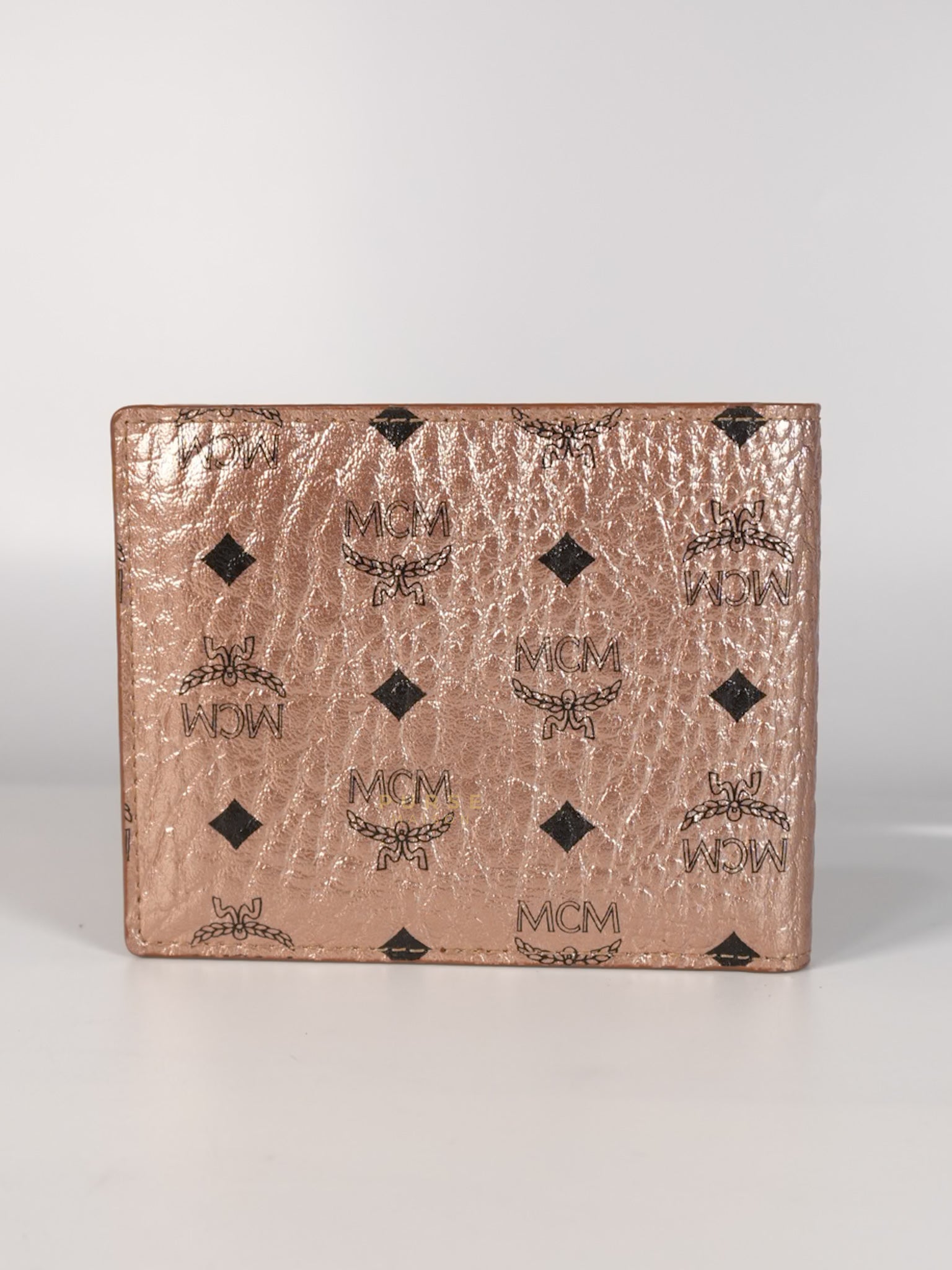 Visetos Bifold Wallet in Champagne Gold | Purse Maison Luxury Bags Shop