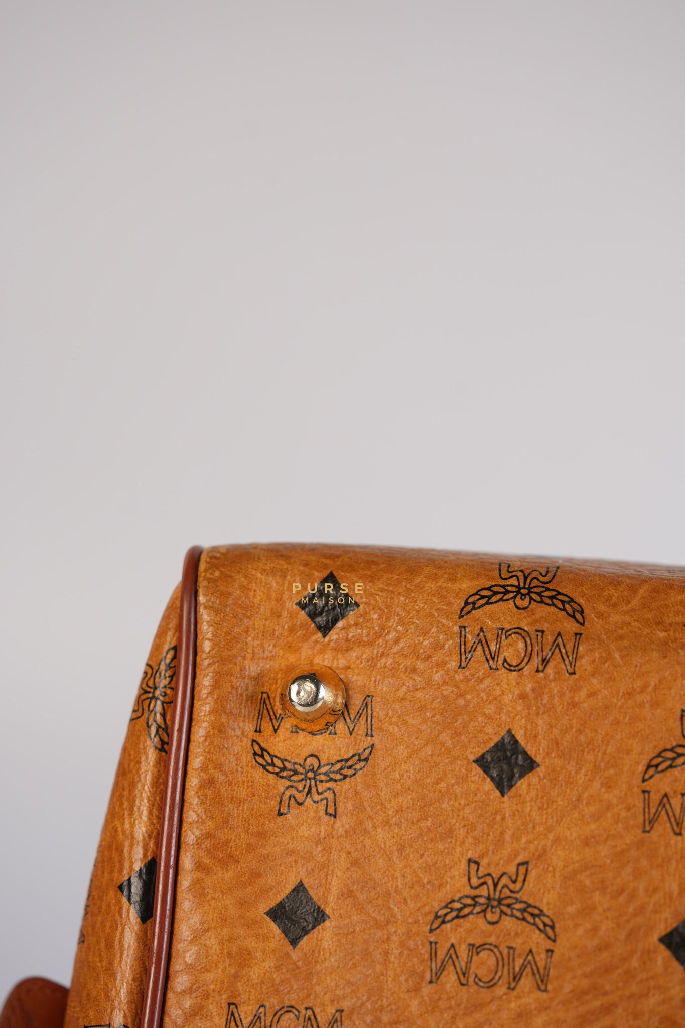 Visetos Boston Brown Leather Bag | Purse Maison Luxury Bags Shop