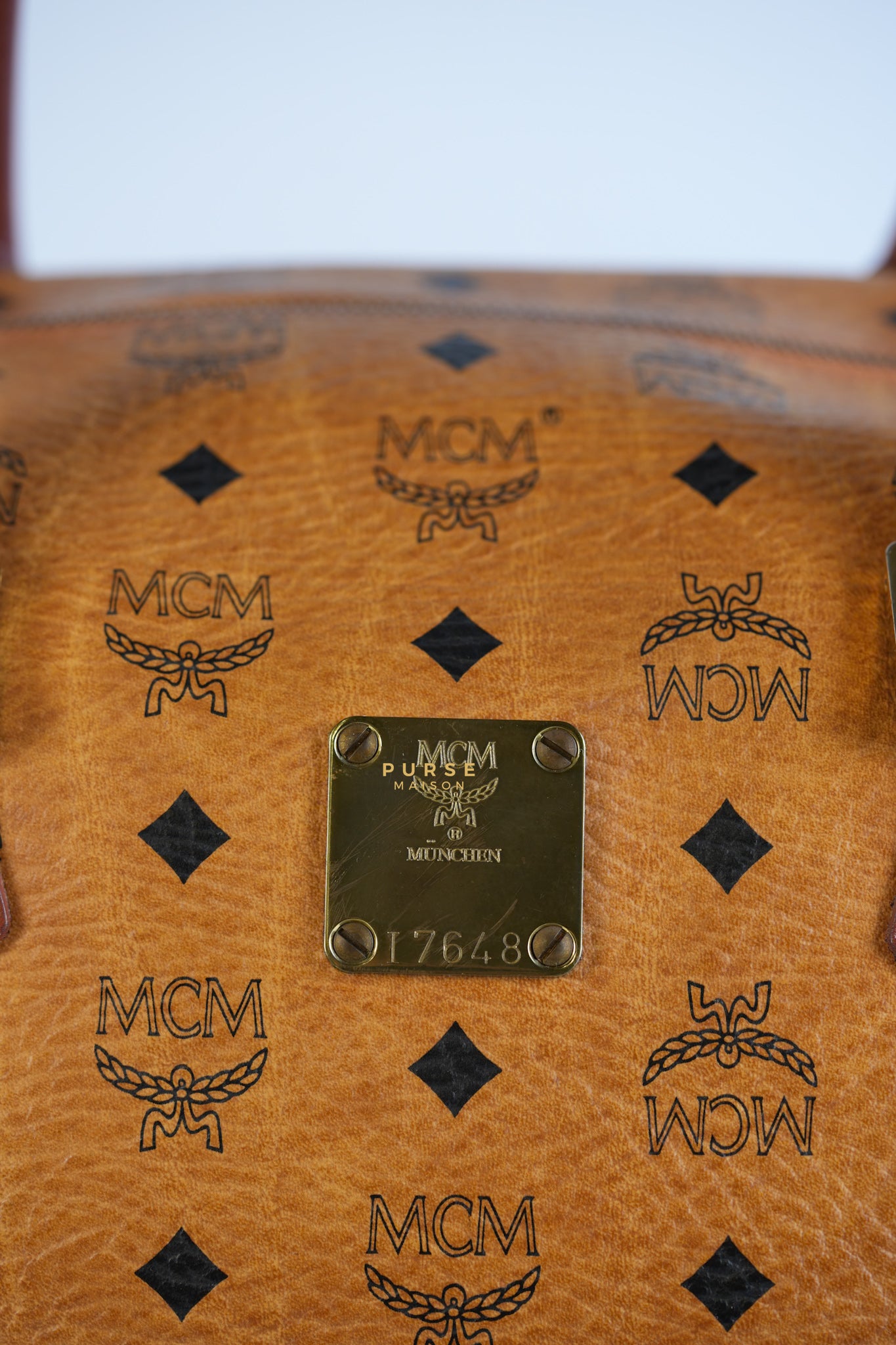 Visetos Boston Brown Leather Bag | Purse Maison Luxury Bags Shop