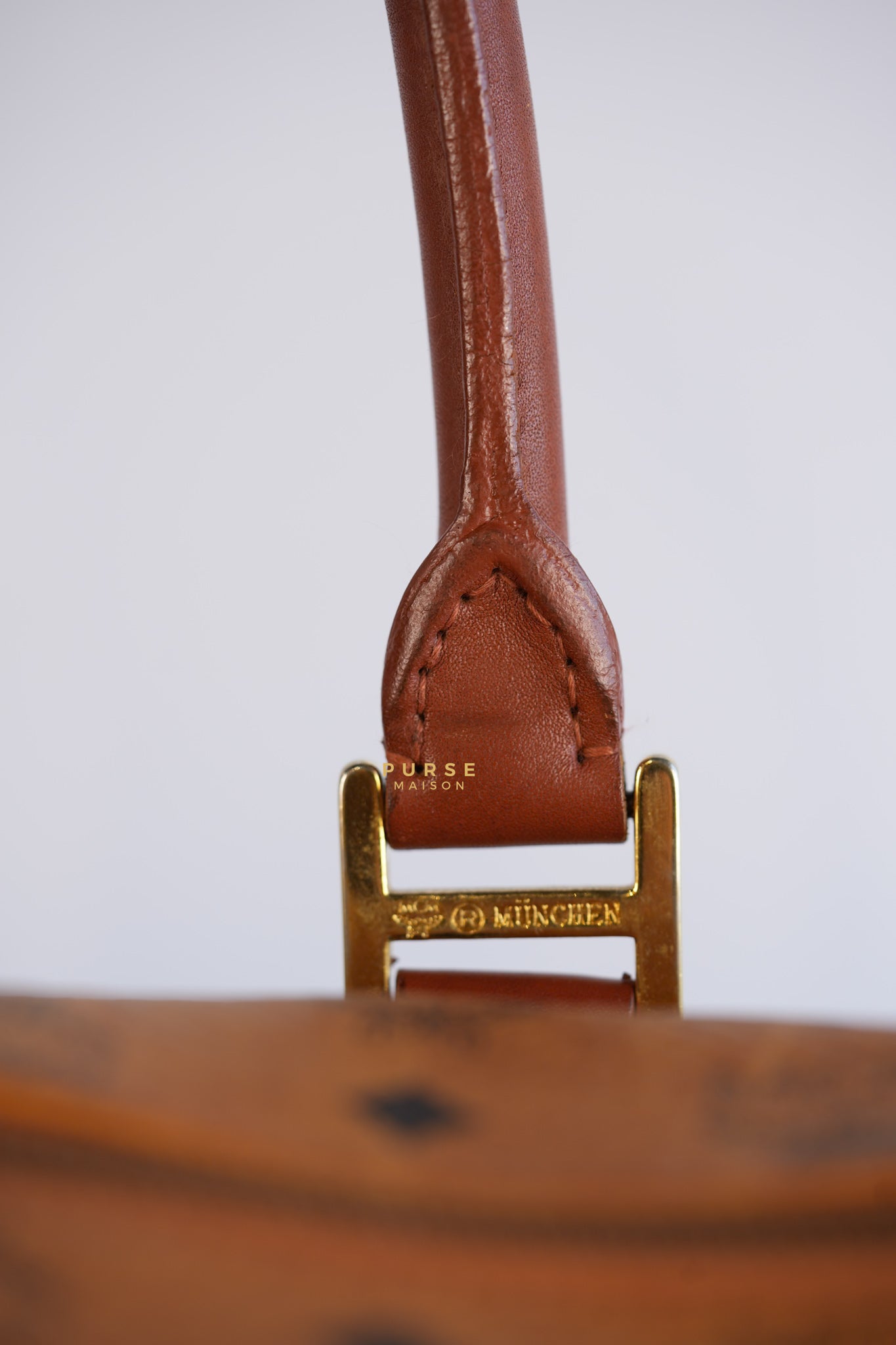 Visetos Boston Brown Leather Bag | Purse Maison Luxury Bags Shop
