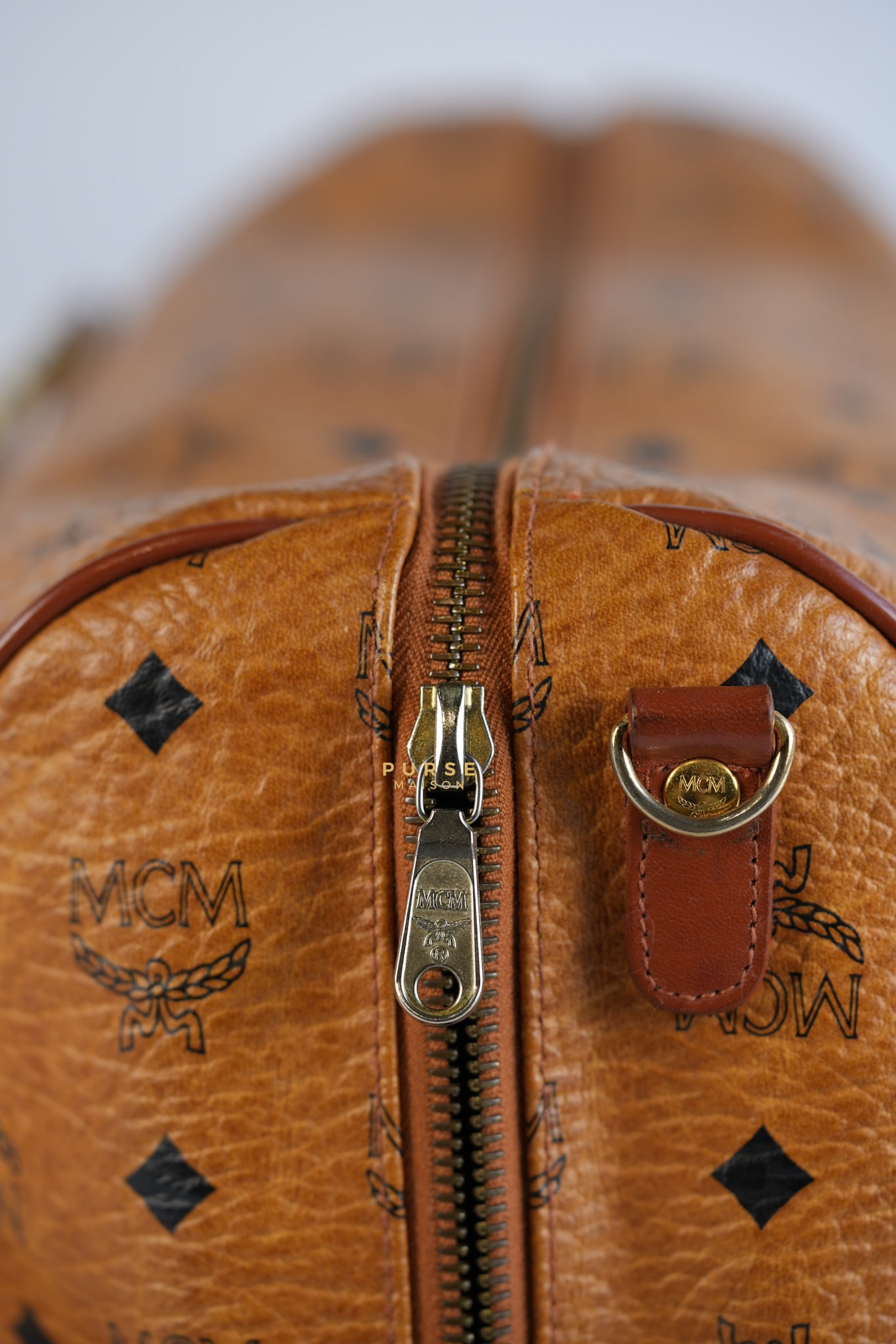 Visetos Boston Brown Leather Bag | Purse Maison Luxury Bags Shop