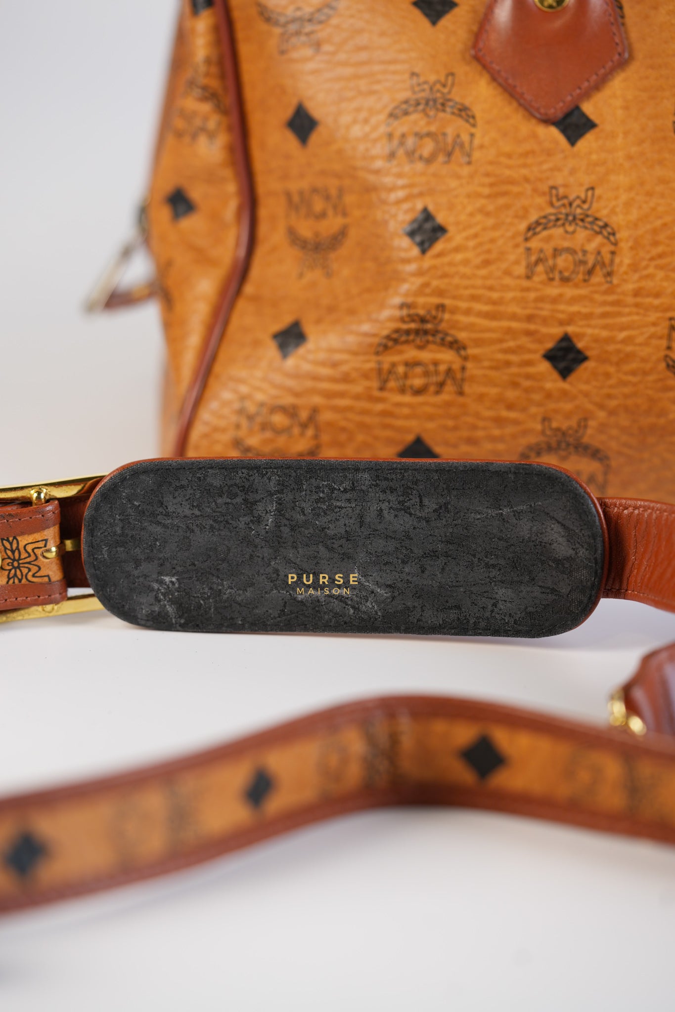 Visetos Boston Brown Leather Bag | Purse Maison Luxury Bags Shop