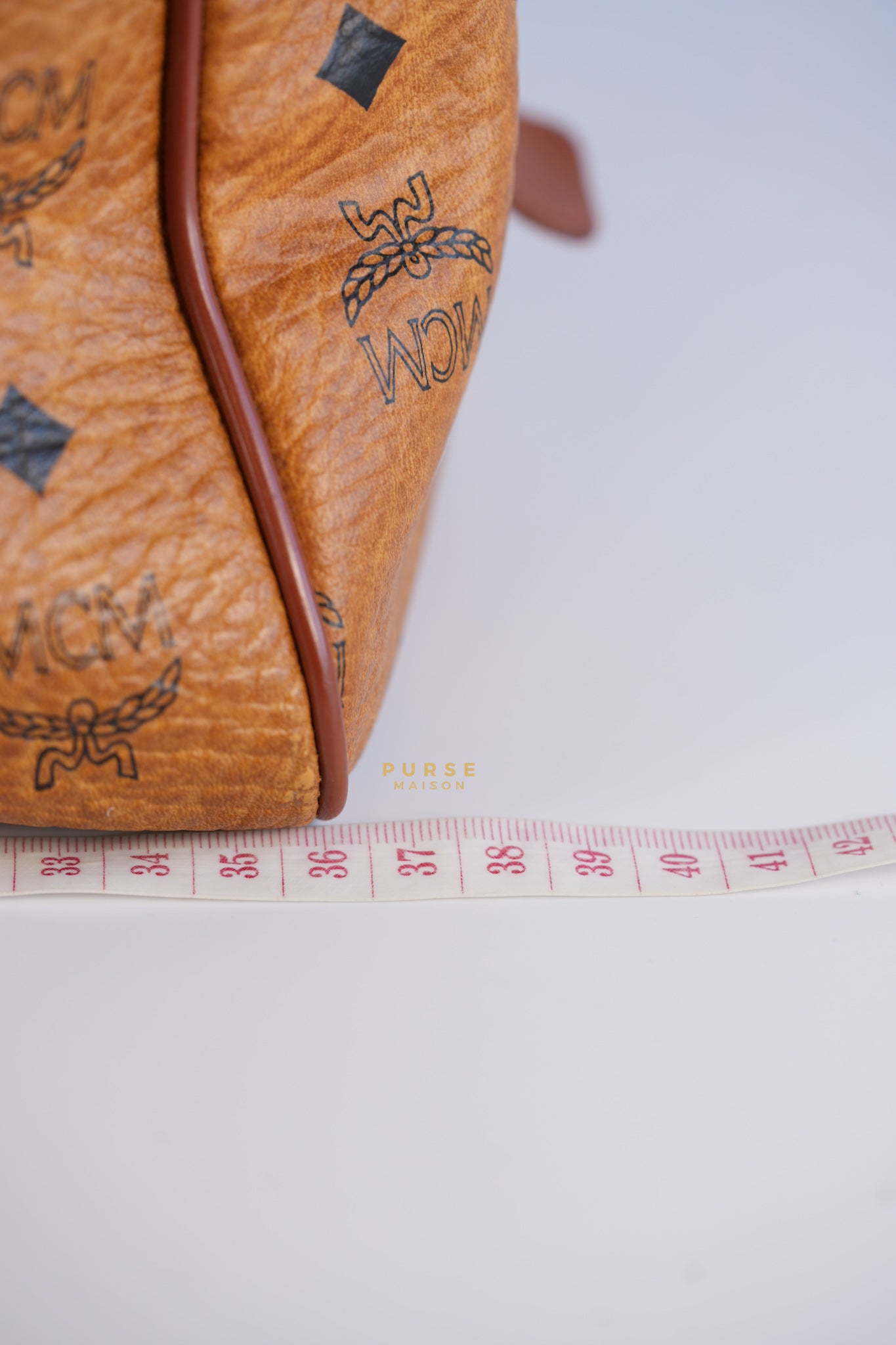 Visetos Boston Brown Leather Bag | Purse Maison Luxury Bags Shop
