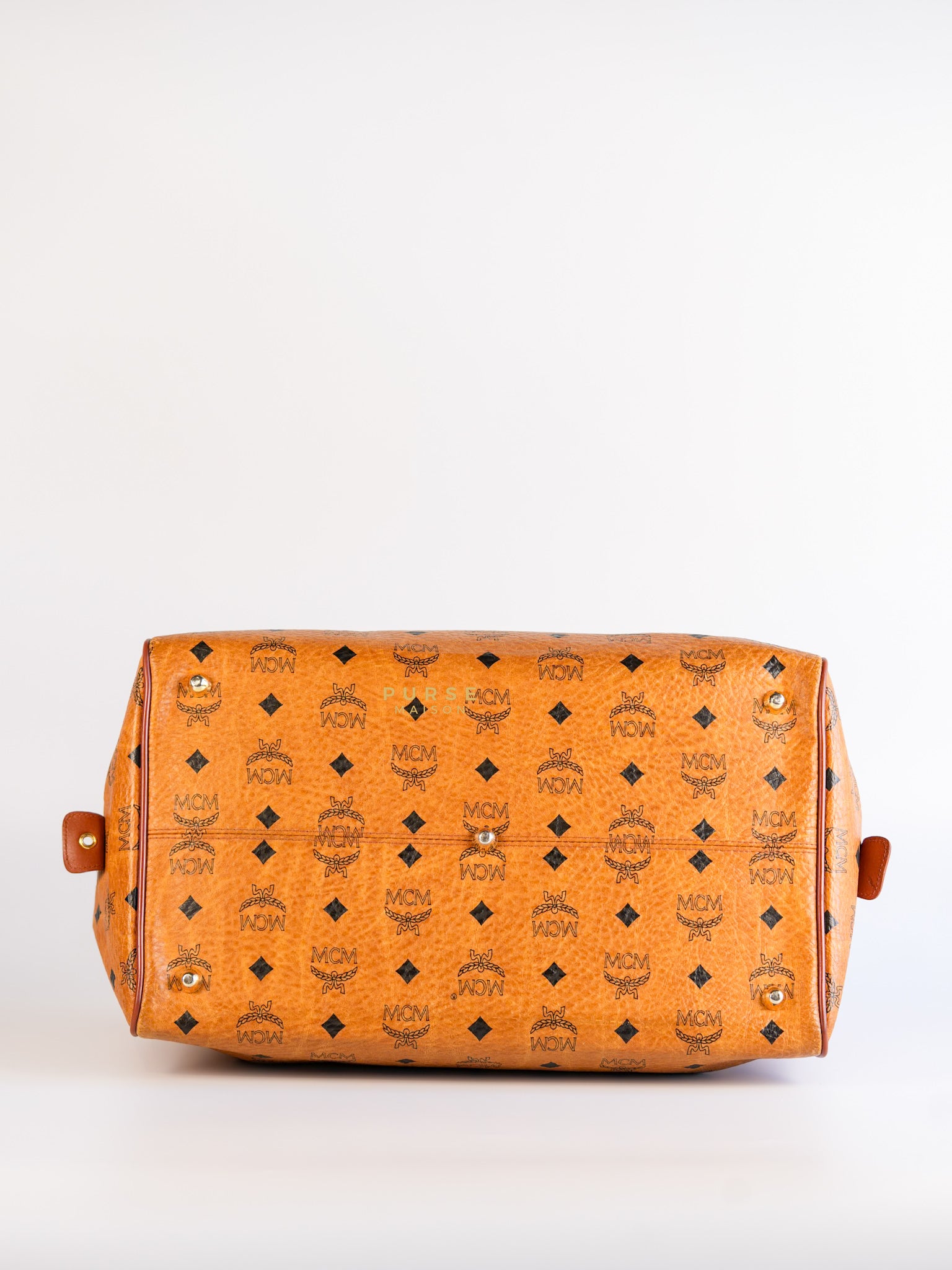 Visetos Boston Brown Leather Bag | Purse Maison Luxury Bags Shop