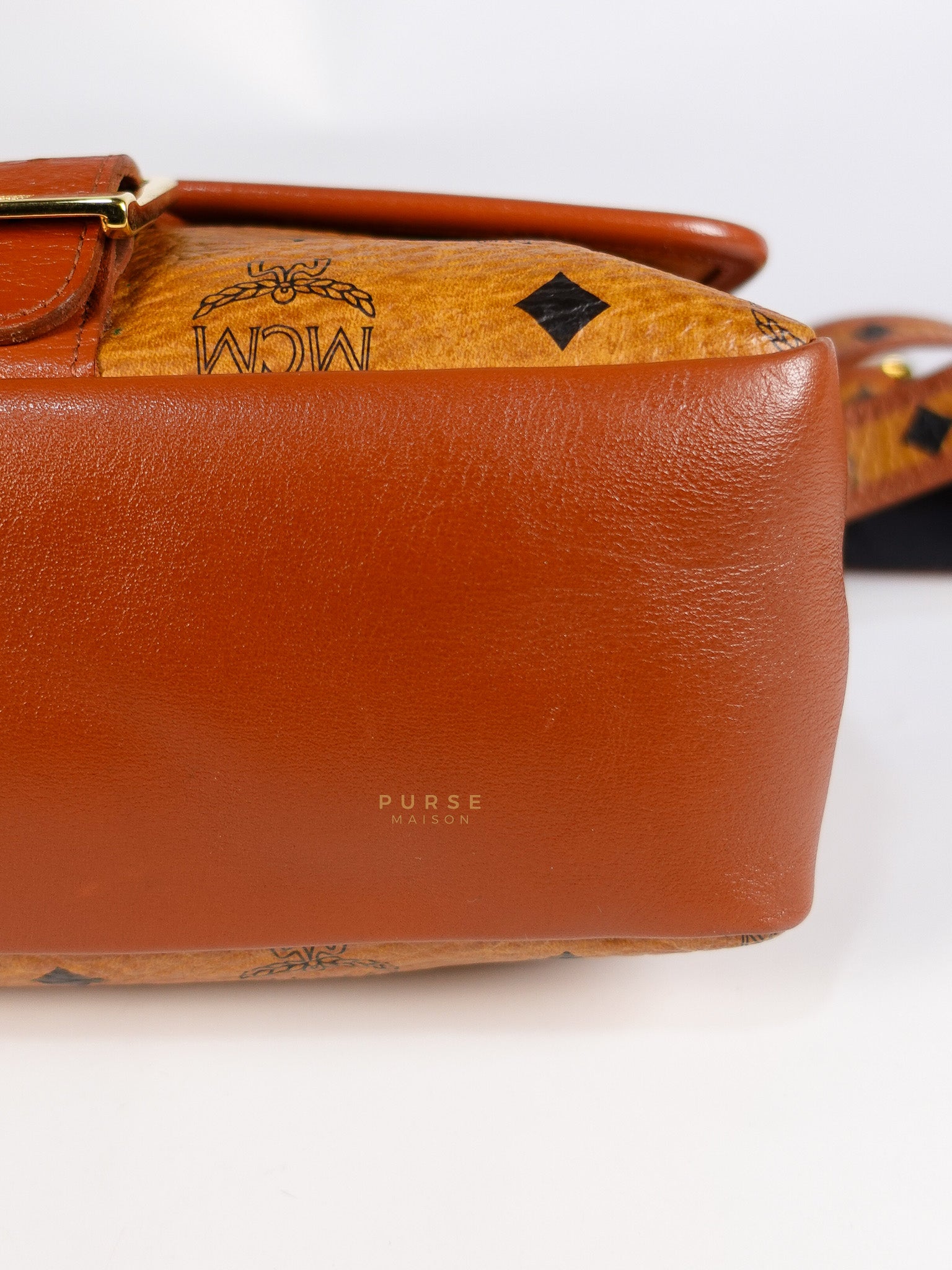 Visetos Crossbody Bag Medium in Brown Gold Hardware | Purse Maison Luxury Bags Shop
