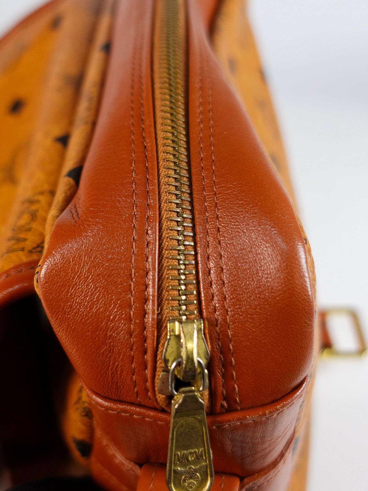 Visetos Crossbody Bag Medium in Brown Gold Hardware | Purse Maison Luxury Bags Shop