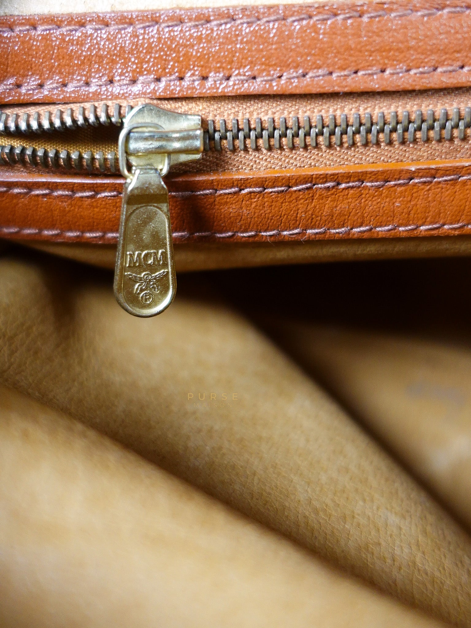 Visetos Crossbody Bag Medium in Brown Gold Hardware | Purse Maison Luxury Bags Shop