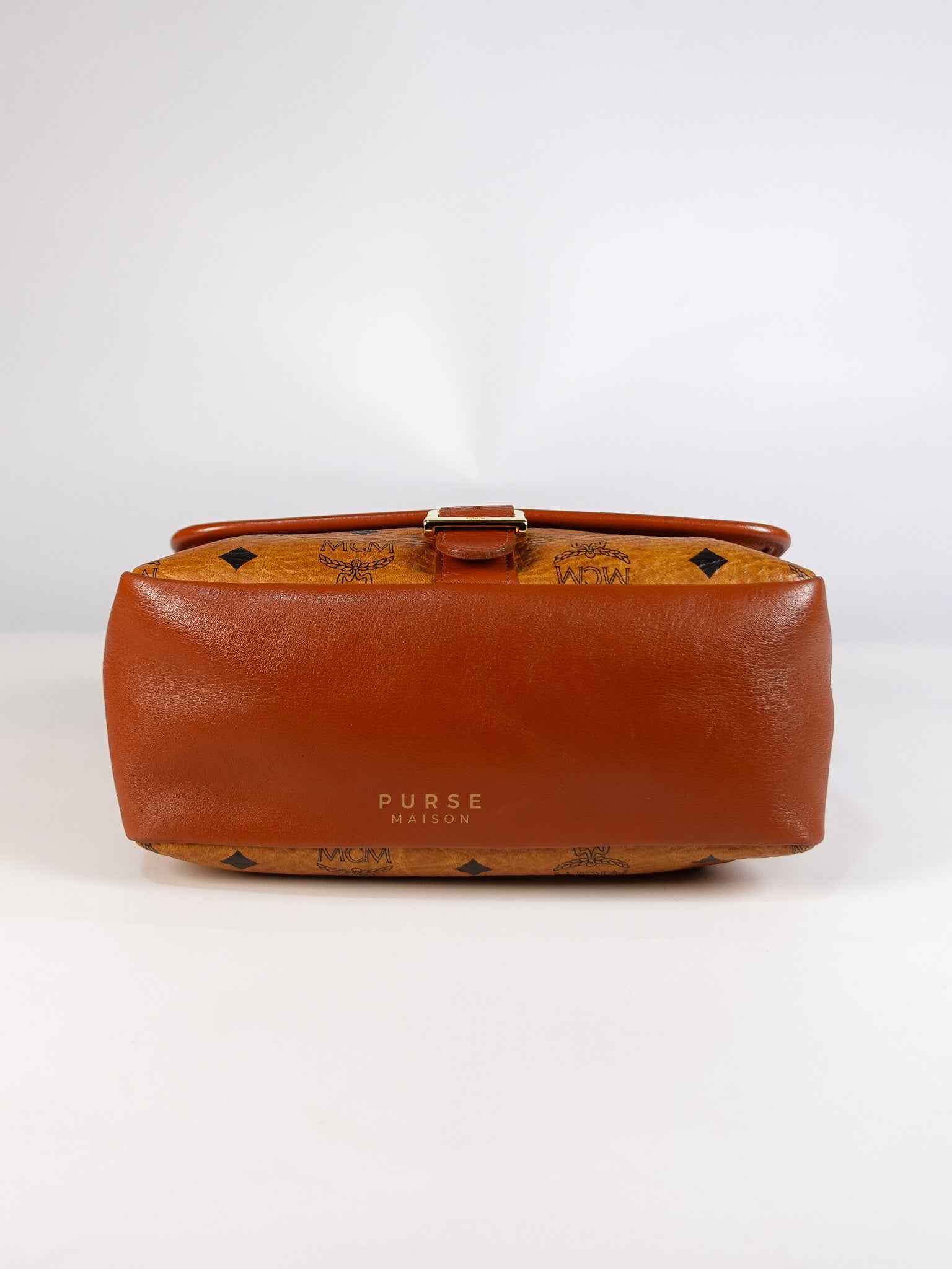 Visetos Crossbody Bag Medium in Brown Gold Hardware | Purse Maison Luxury Bags Shop