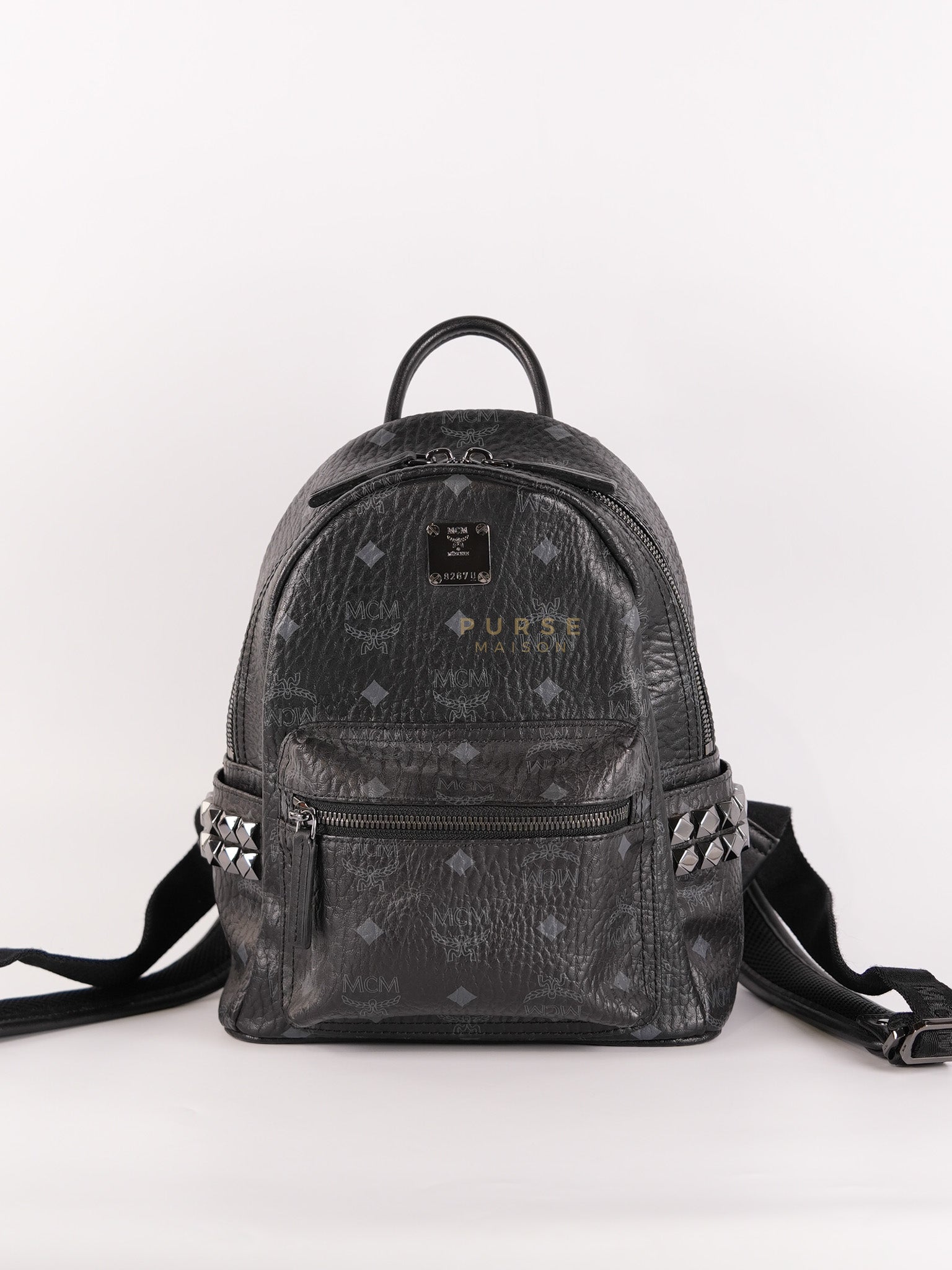 Visetos Stark Small Side Stud Backpack | Purse Maison Luxury Bags Shop