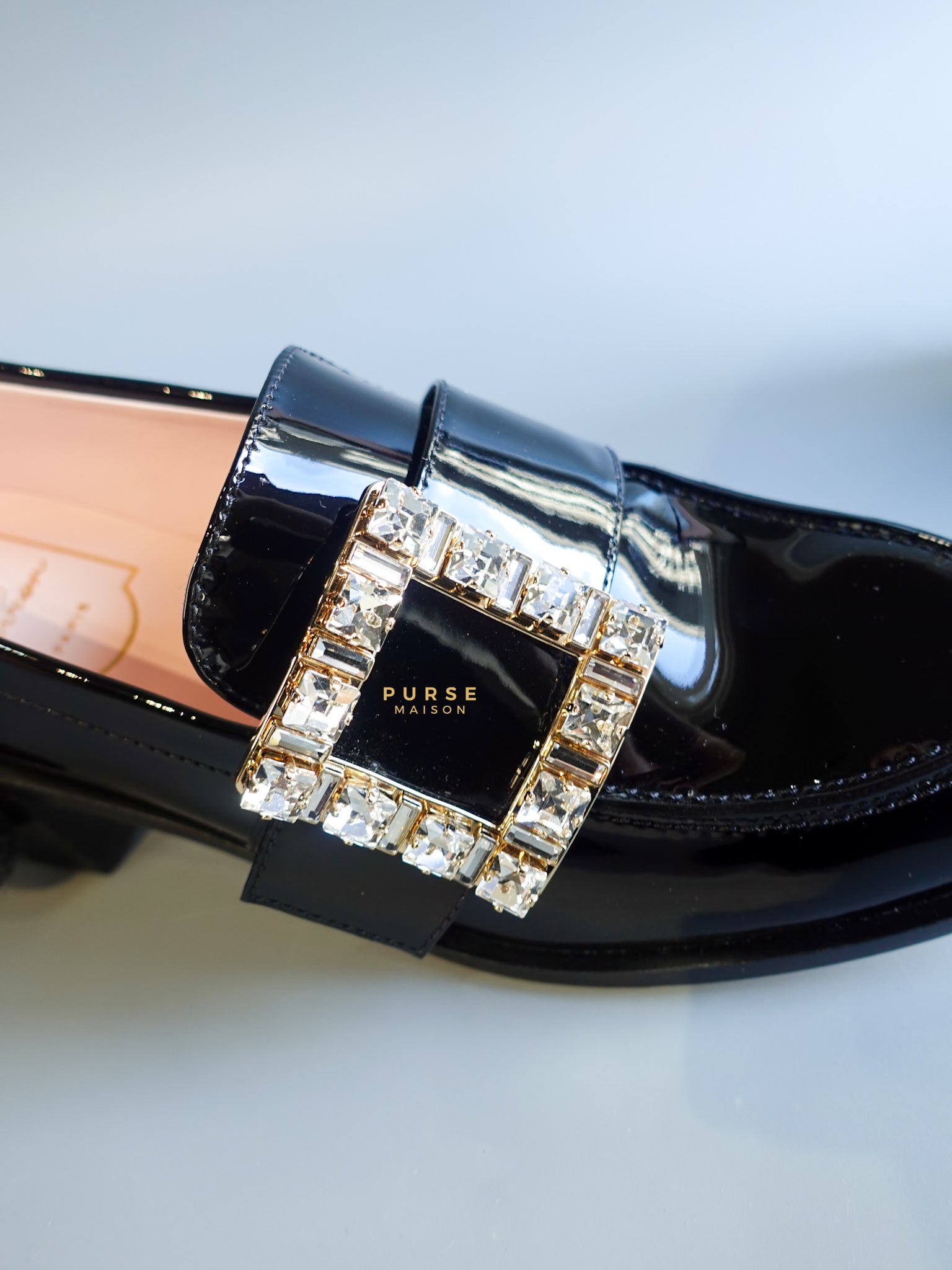 Viv Rangers Crystal Buckle Loafer Size 37 EU | Purse Maison Luxury Bags Shop