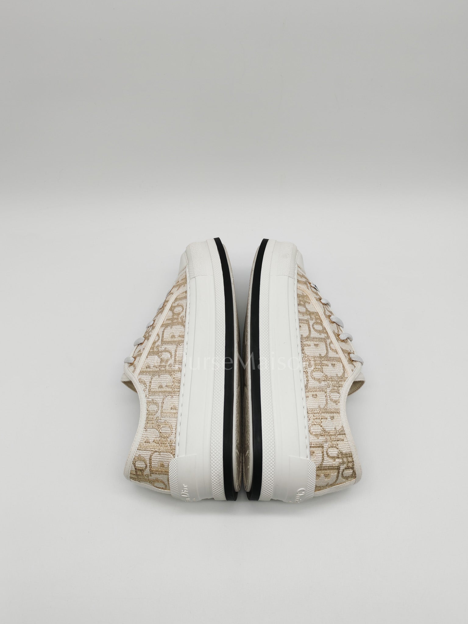 Walk'n'Dior Sneakers in Beige Oblique Embroidered Cotton Motif Size 37 Eu (23cm) | Purse Maison Luxury Bags Shop