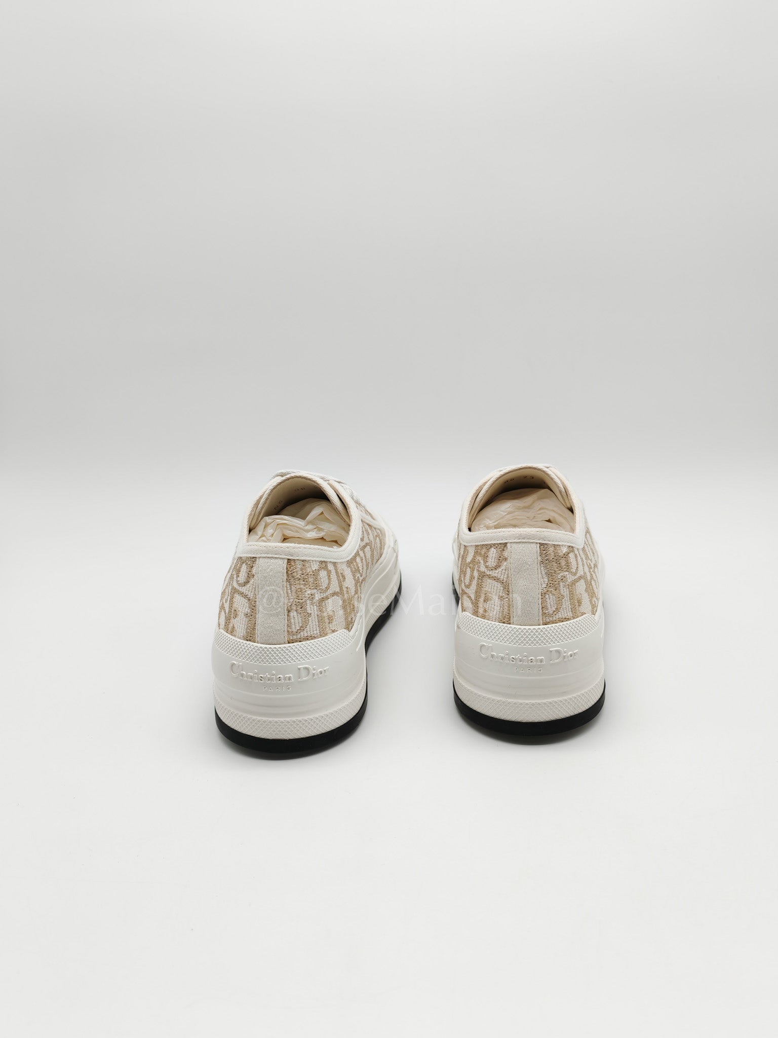 Walk'n'Dior Sneakers in Beige Oblique Embroidered Cotton Motif Size 37 Eu (23cm) | Purse Maison Luxury Bags Shop