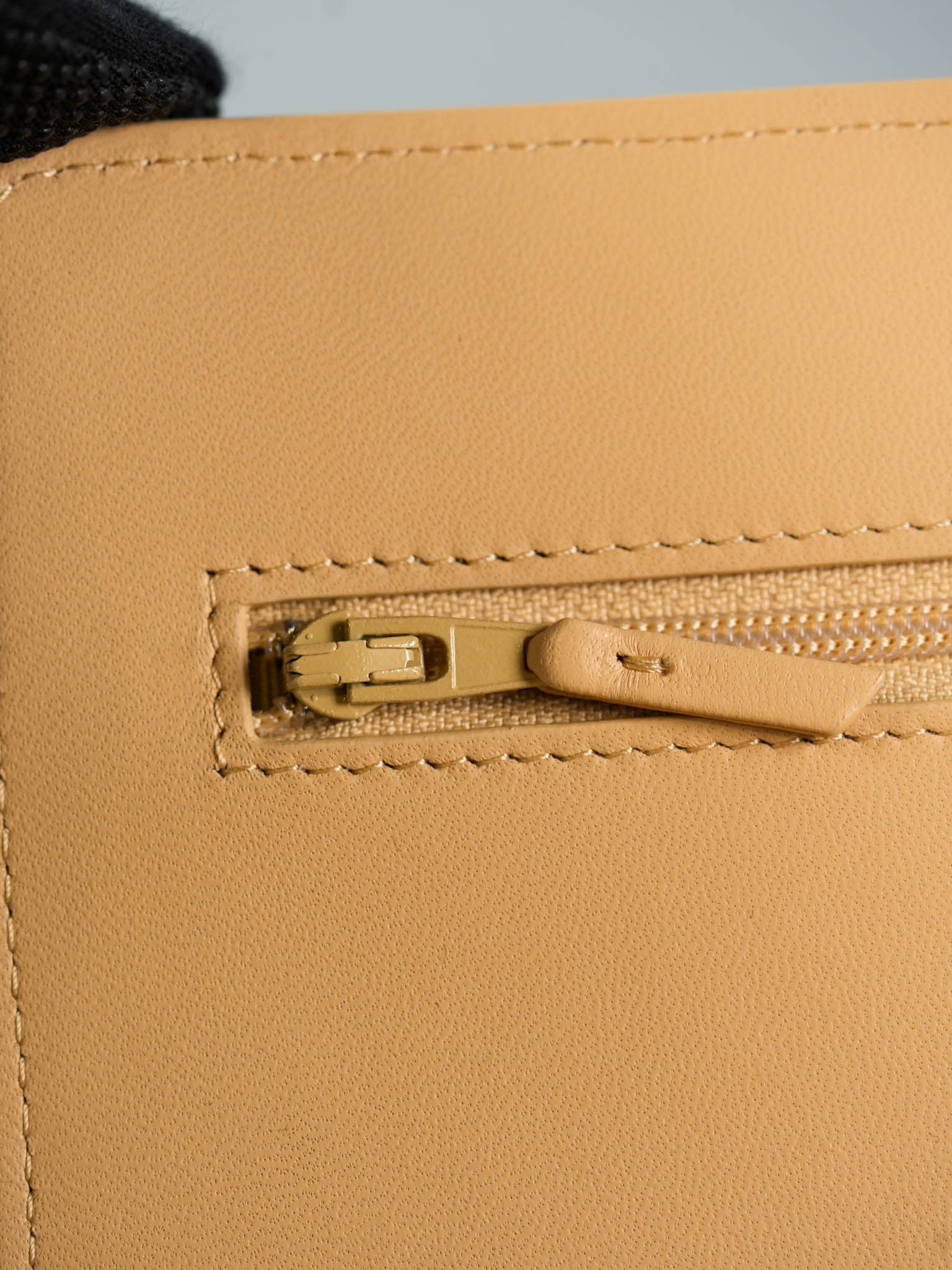 Wallet on Chain 22C Beige Pearl Crush in Lambskin Aged Gold Hardware (Microchip) | Purse Maison Luxury Bags Shop