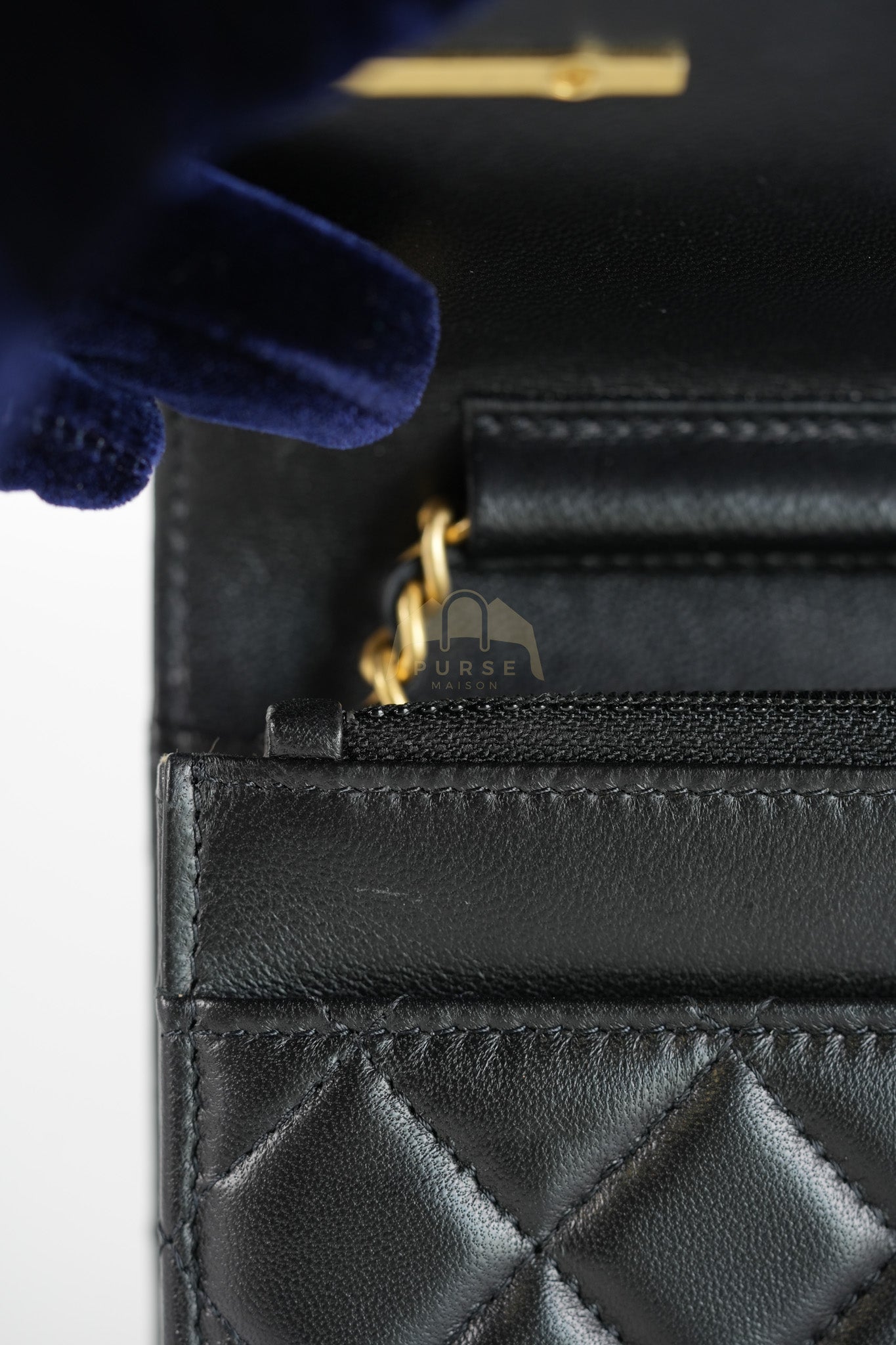 Wallet On Chain Coco Clips (WOC) Quilted Lambskin Leather and Mixed Hardware (Microchip) | Purse Maison Luxury Bags Shop