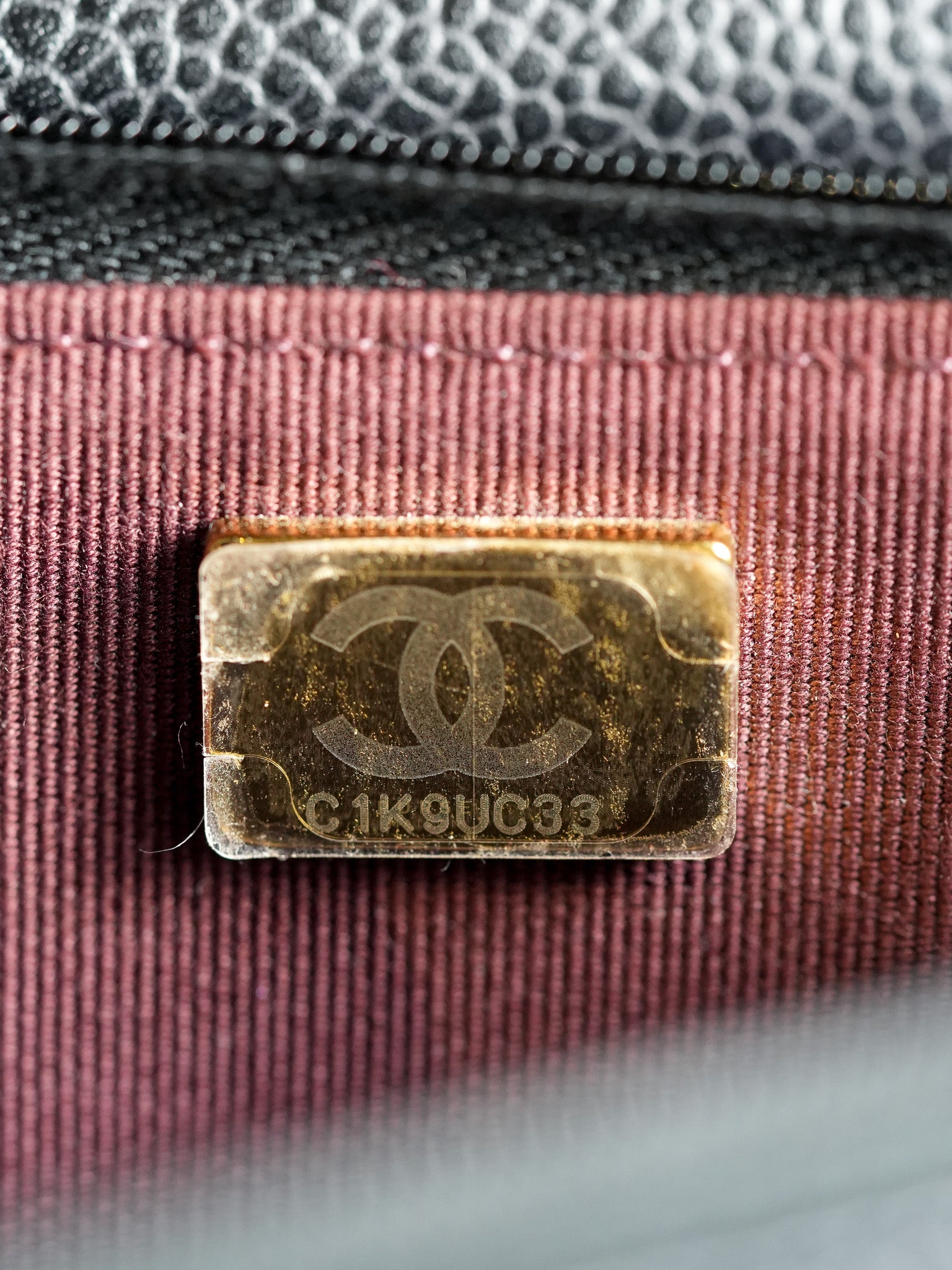 Wallet on Chain (WOC) in Black Caviar Quilted Leather (Microchip) | Purse Maison Luxury Bags Shop