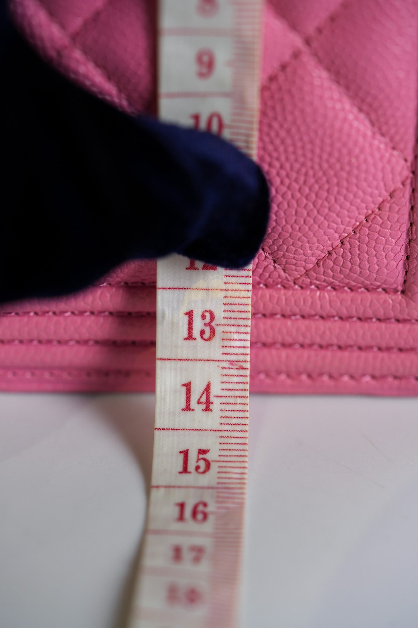 Wallet On Chain (WOC) in Pink Quilted Caviar Leather and Aged Gold Hardware Series 31 | Purse Maison Luxury Bags Shop