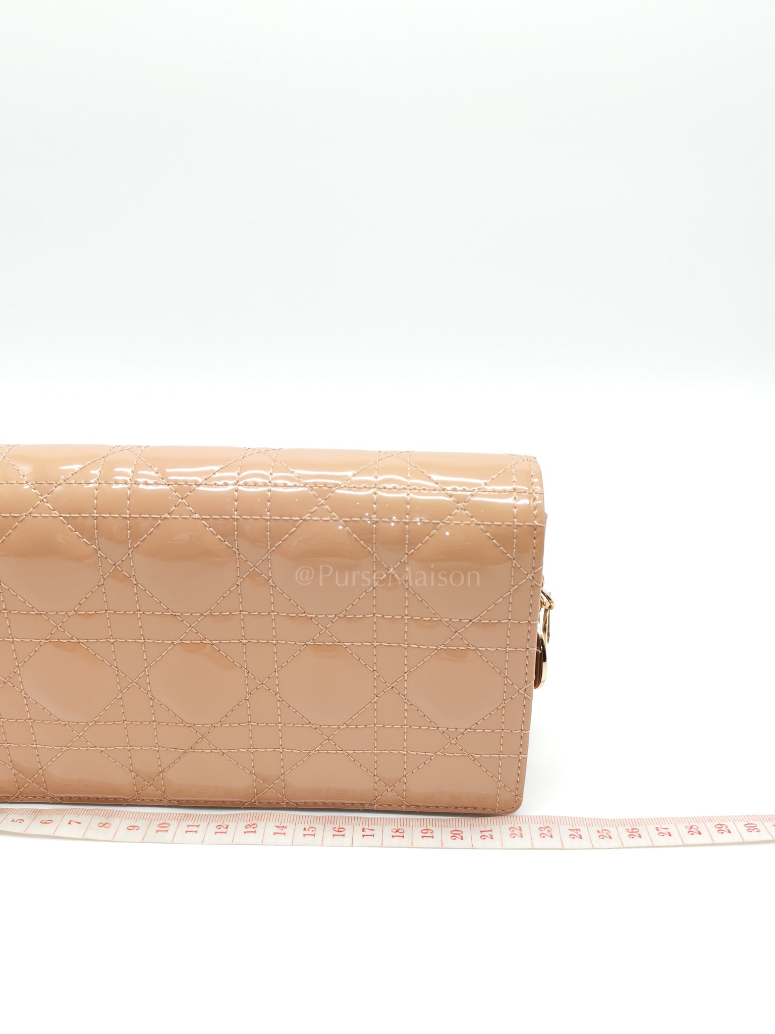 Wallet On Chain (WOC) Rose des Vents Cannage Patent Leather Chain Bag | Purse Maison Luxury Bags Shop