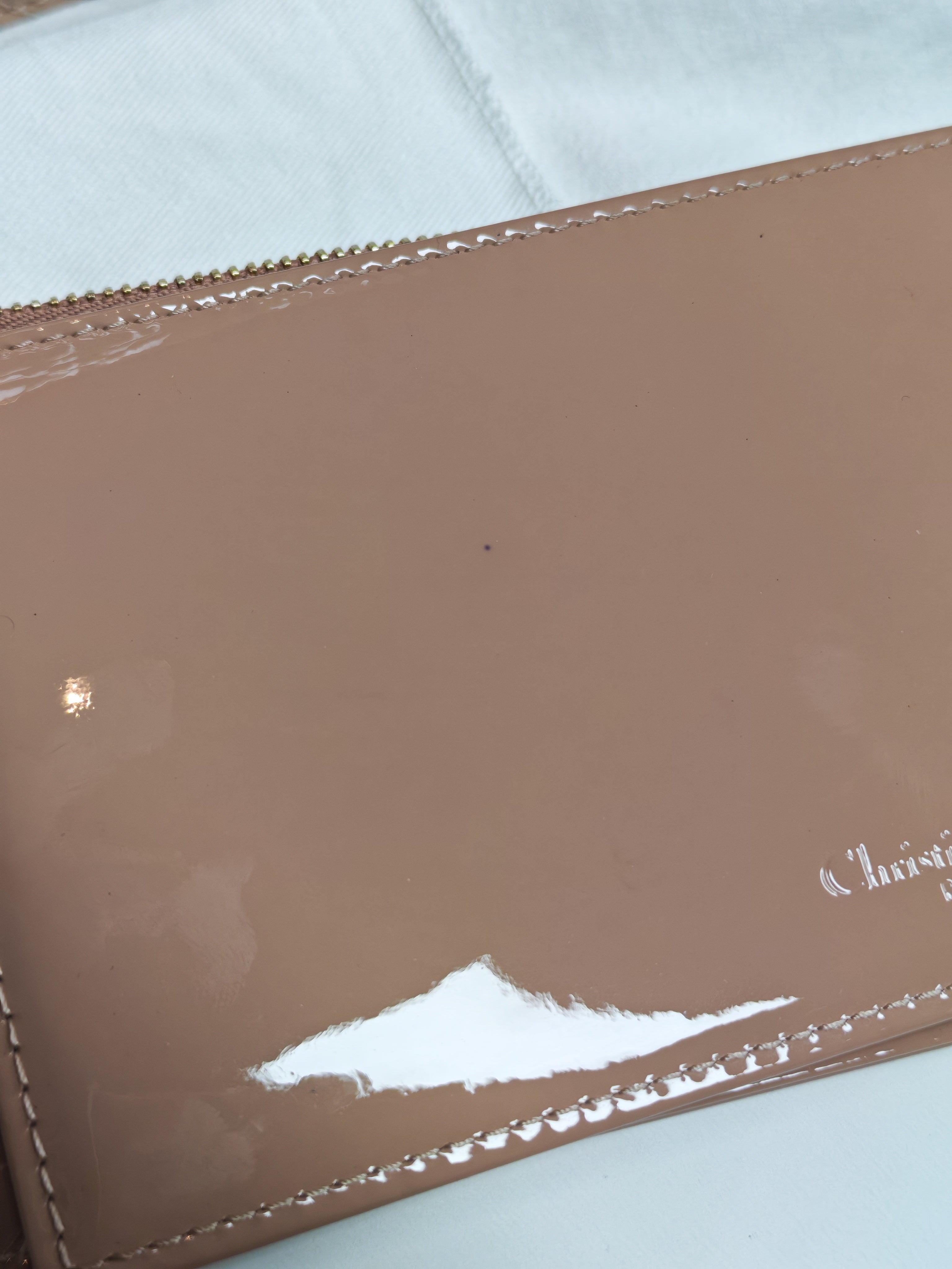Wallet On Chain (WOC) Rose des Vents Cannage Patent Leather Chain Bag | Purse Maison Luxury Bags Shop