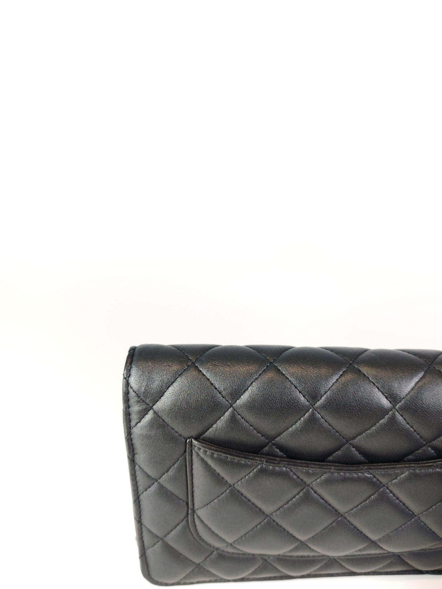 Wallet On Chain (WOC) So Black in Iridescent Lambskin Leather (Microchip) | Purse Maison Luxury Bags Shop